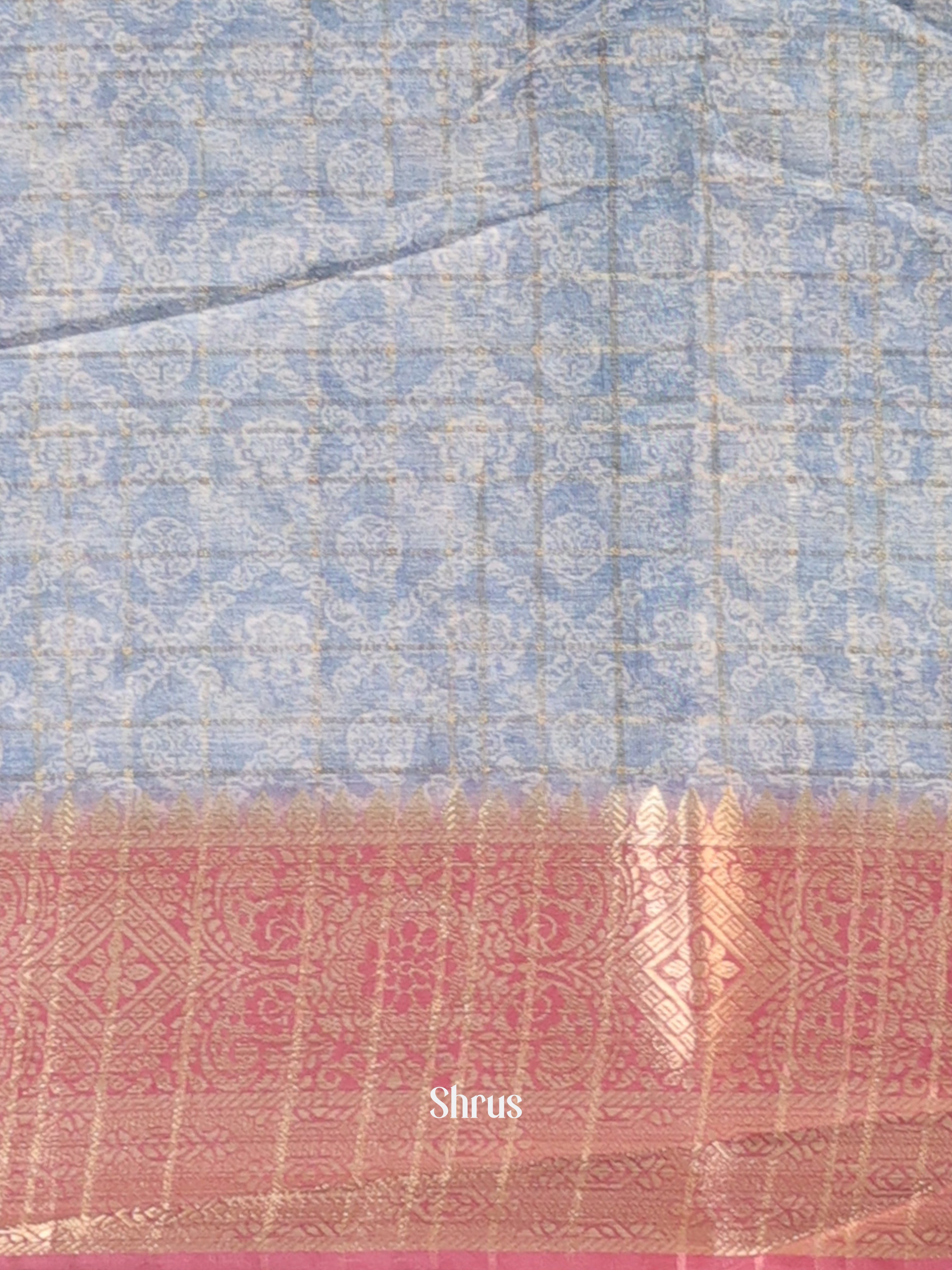 CJS09385 - Semi Chanderi Saree