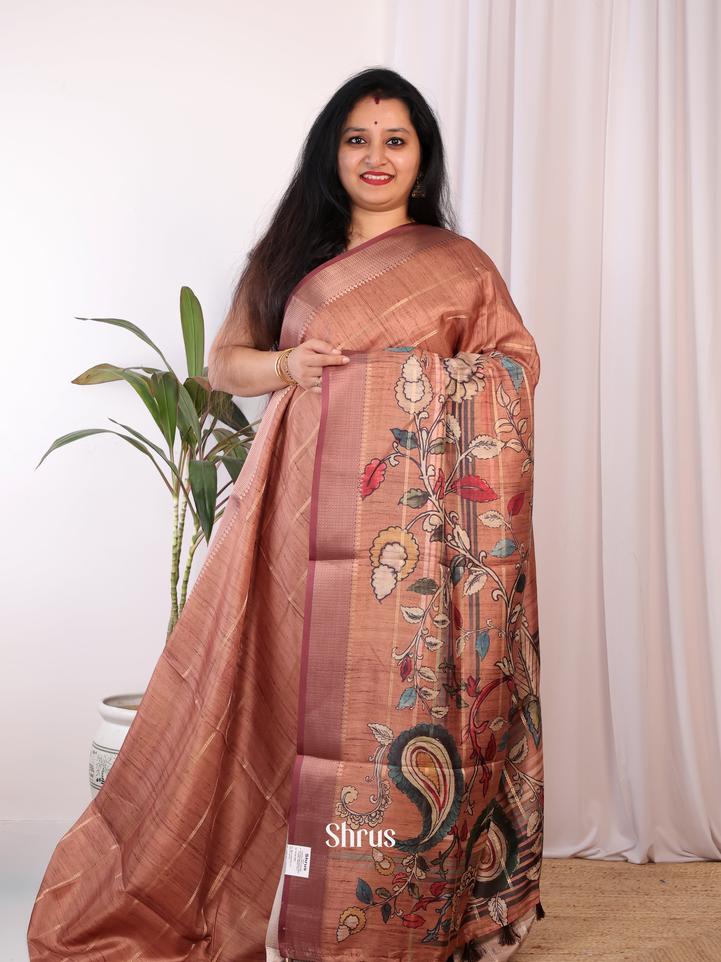 CJS09433 - Semi Chanderi Saree