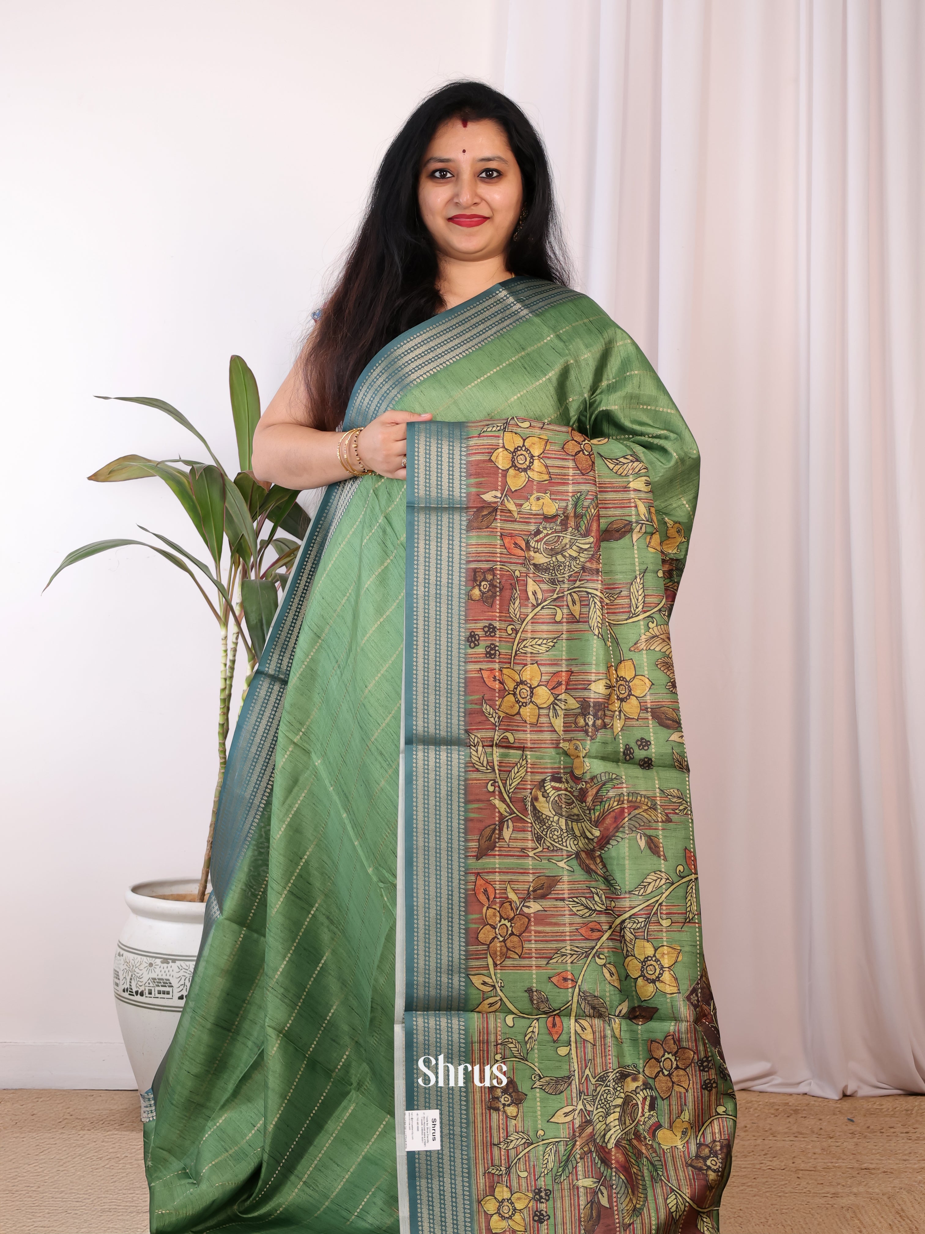 CJS09449 - Semi Chanderi Saree