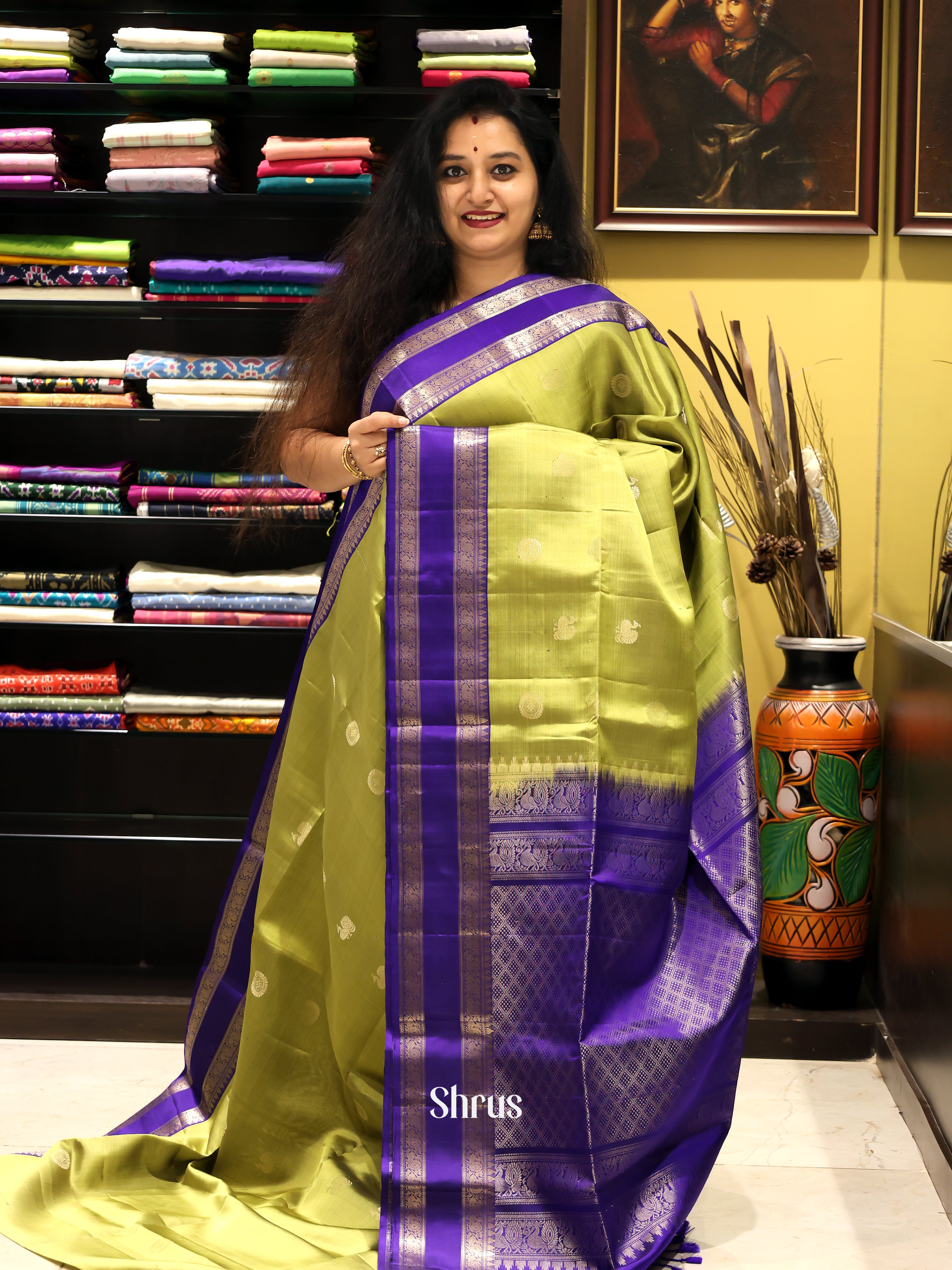 CJS09475 - Soft Silk Saree - Shop on Shrus.com
