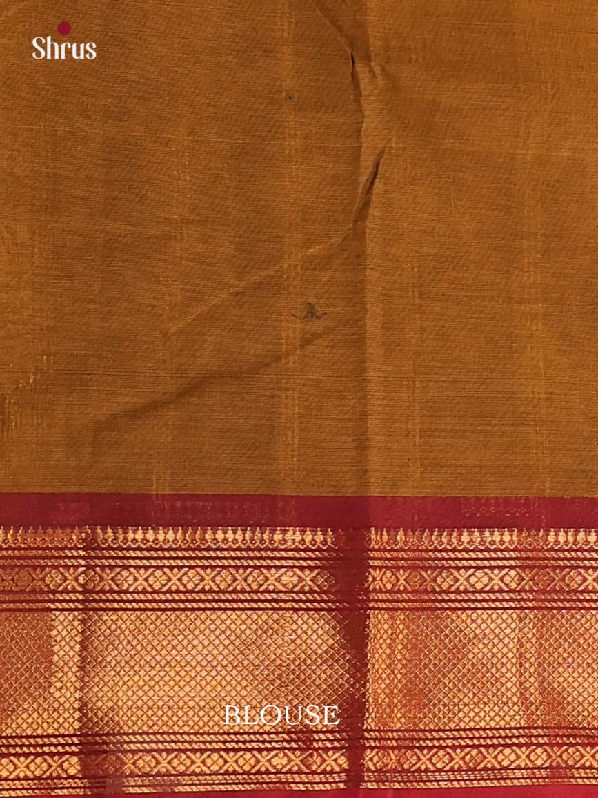 Mehandi & Maroon - Chettinad Cotton Saree - Shop on Shrus.com