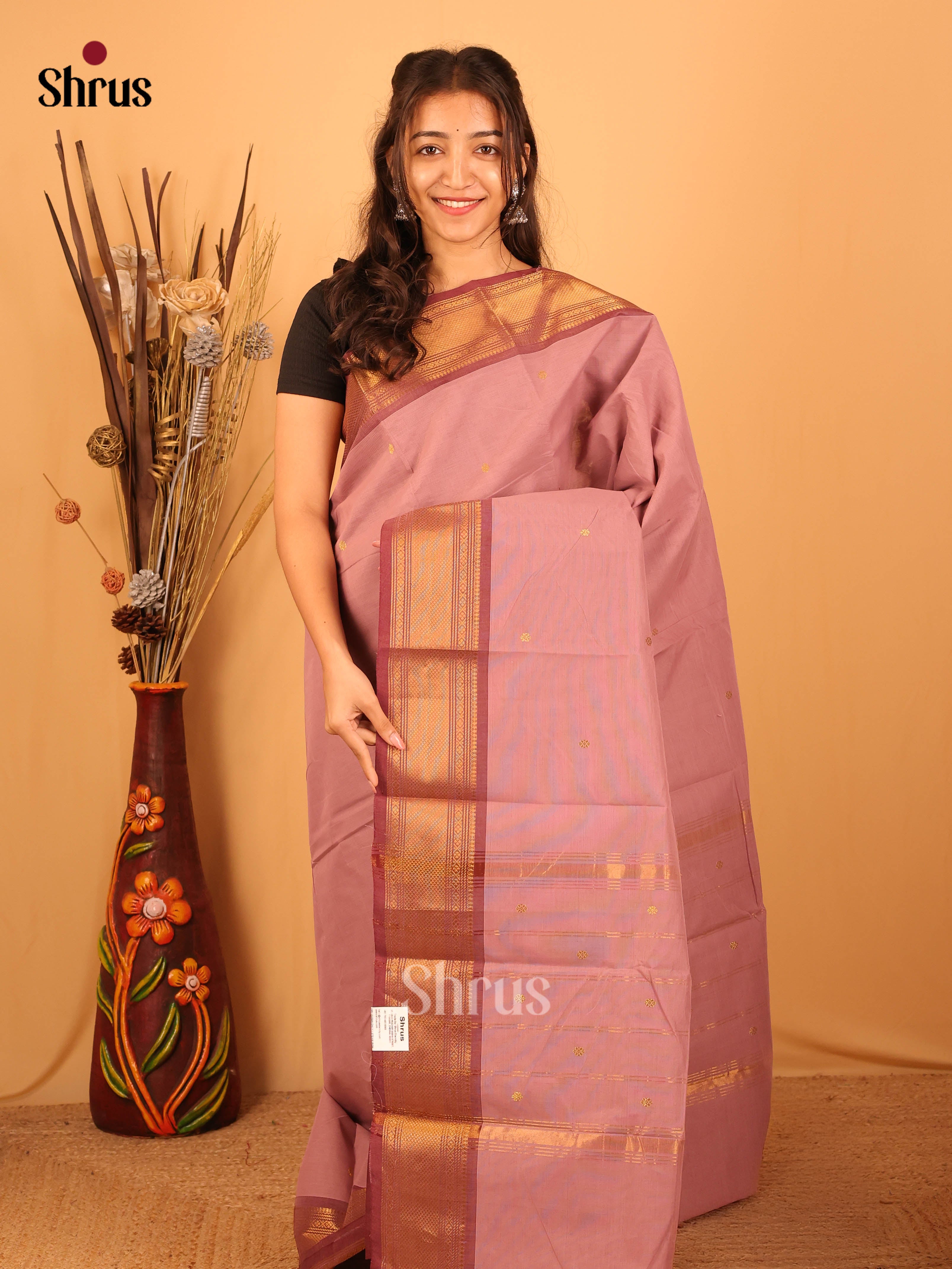 CJS09665 - Chettinad Cotton Saree - Shop on Shrus.com