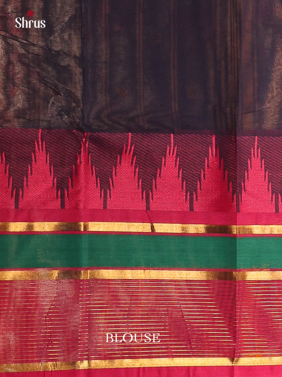 Blue & Green- Chettinad Cotton Saree - Shop on Shrus.com