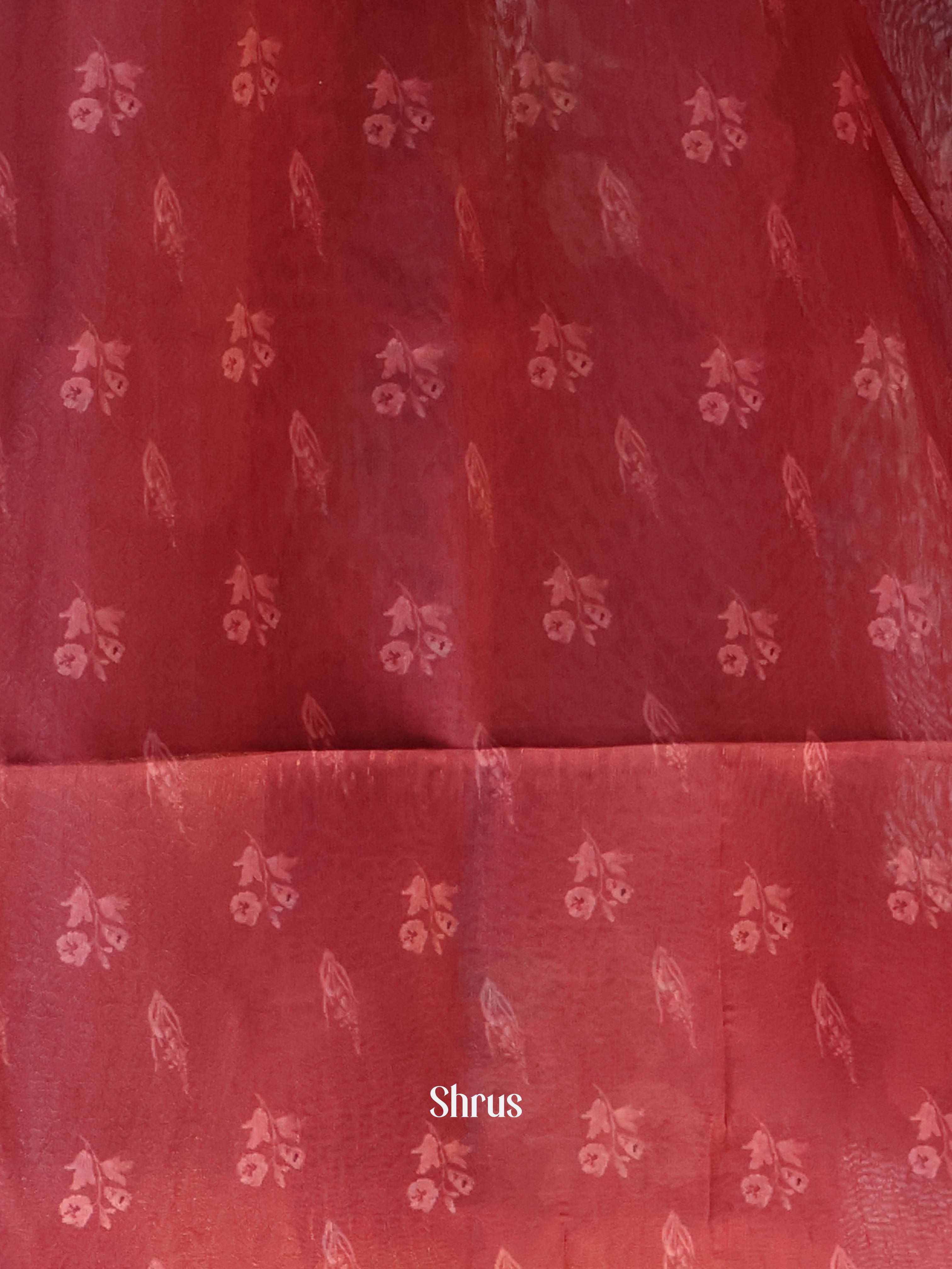 Maroon- Semi Jute Saree