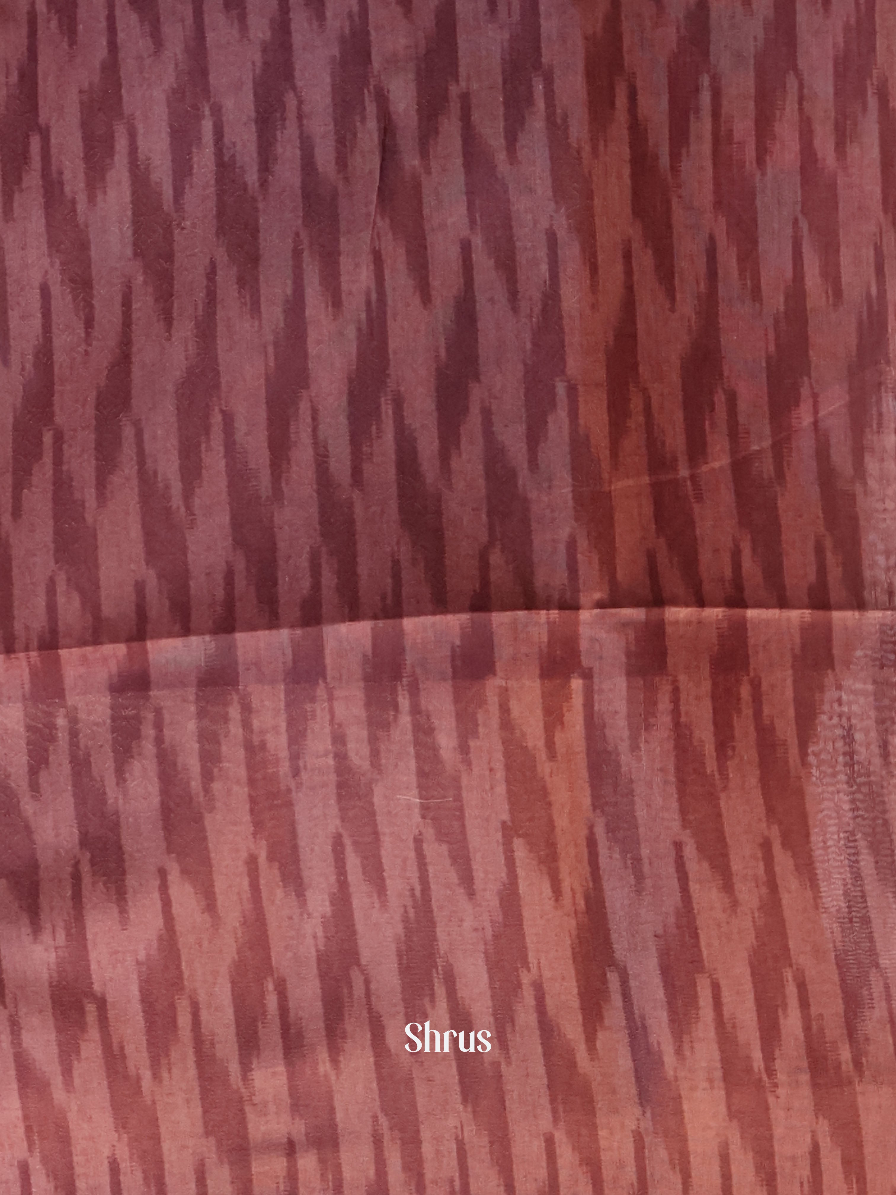 Brown - Semi Jute Saree