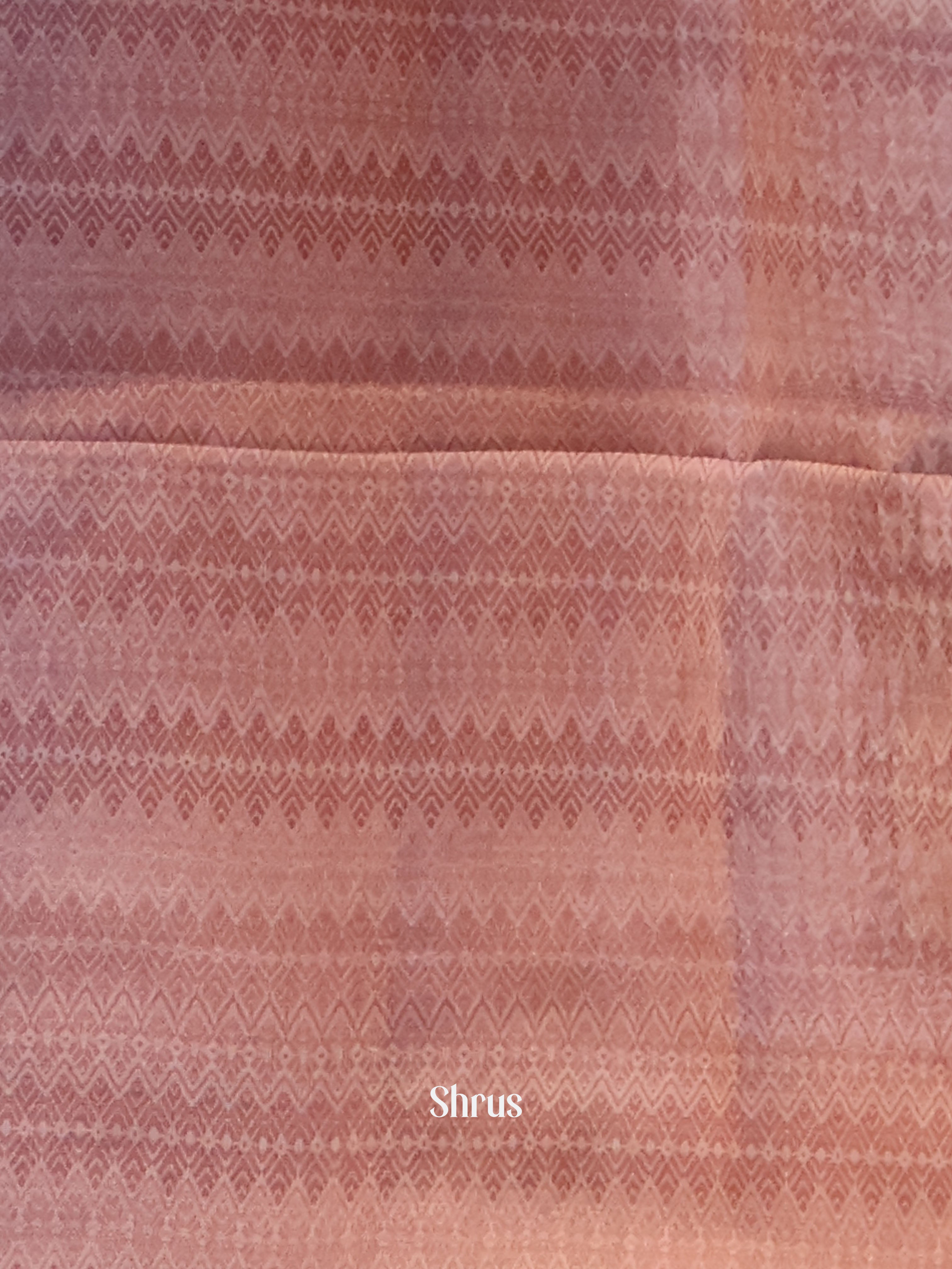 Purple & Brown - Semi Jute Saree