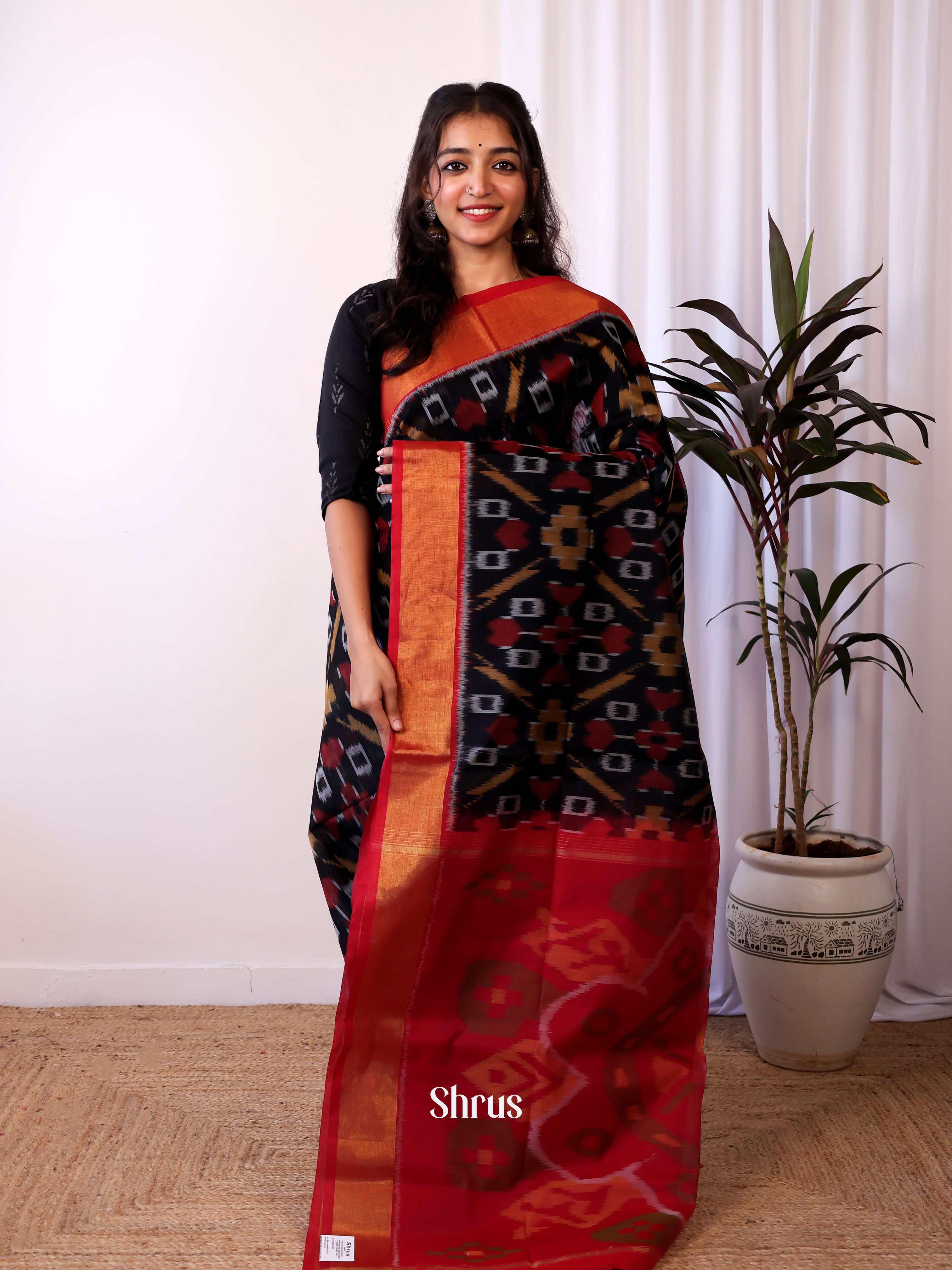 CJS09906 - Pochampally sico Saree - Shop on Shrus.com