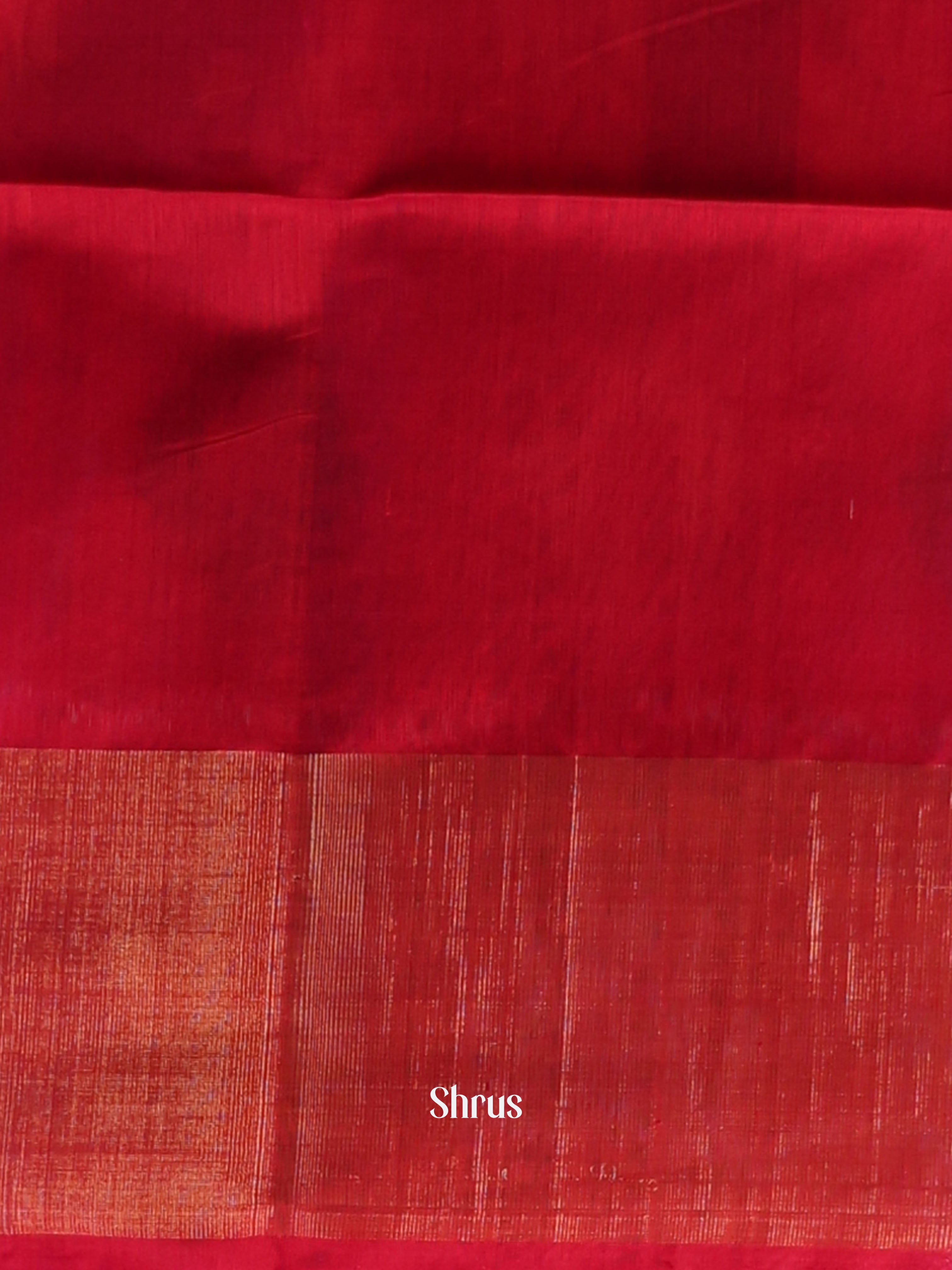 Black & Red - Pochampally sico Saree