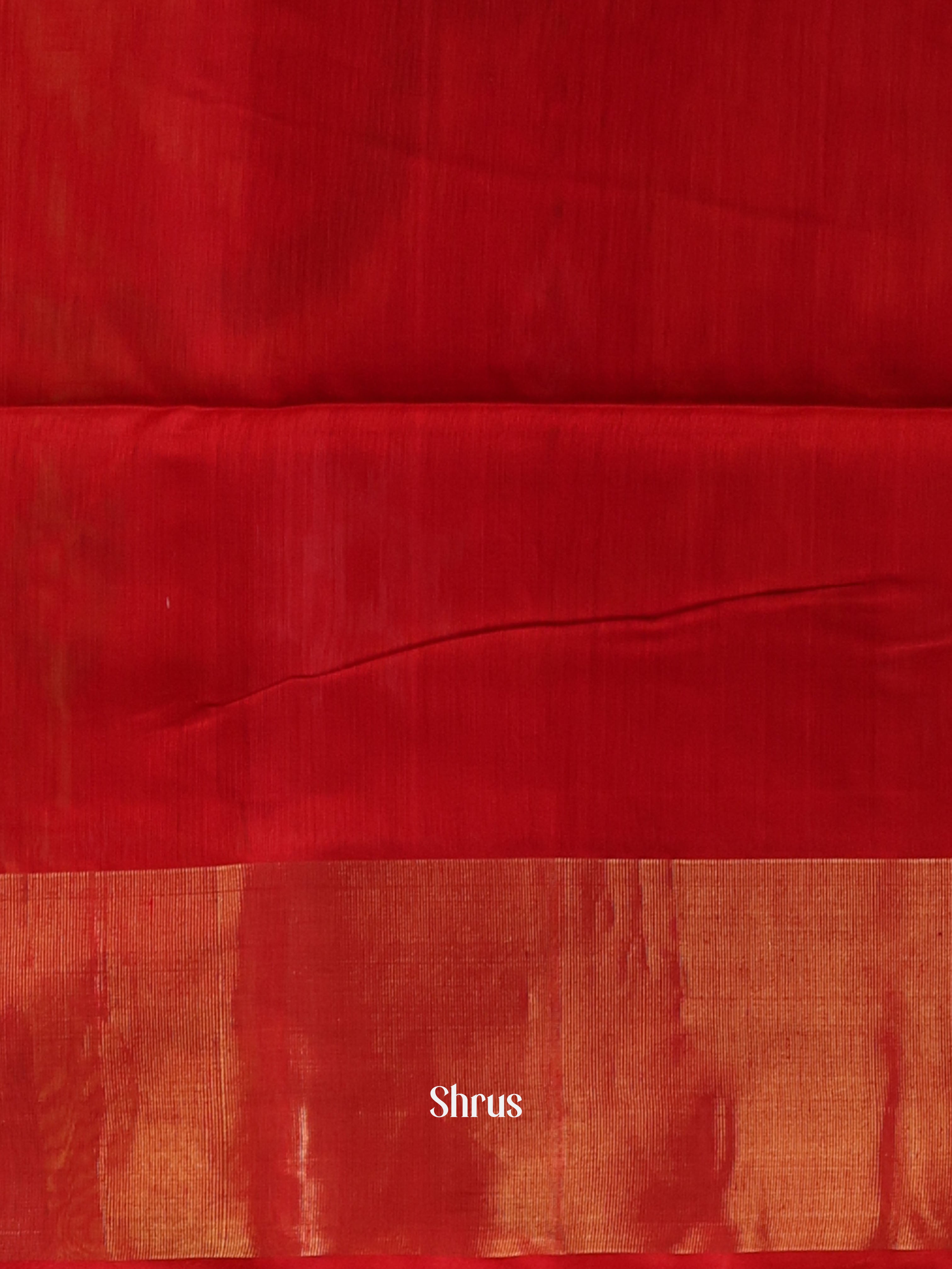 Violet & Red - Pochampally sico Saree