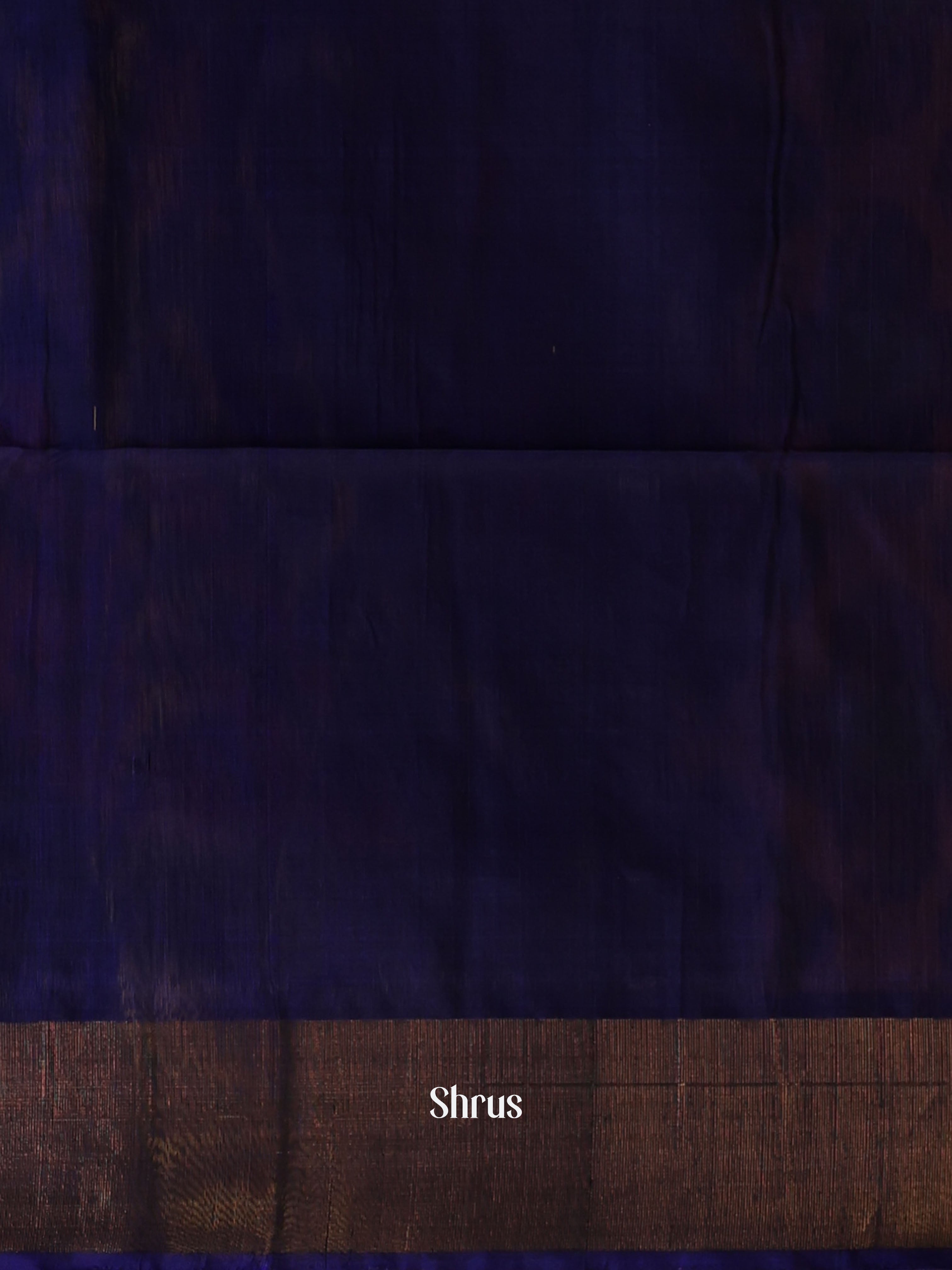 Brown & Violet - Pochampally sico Saree