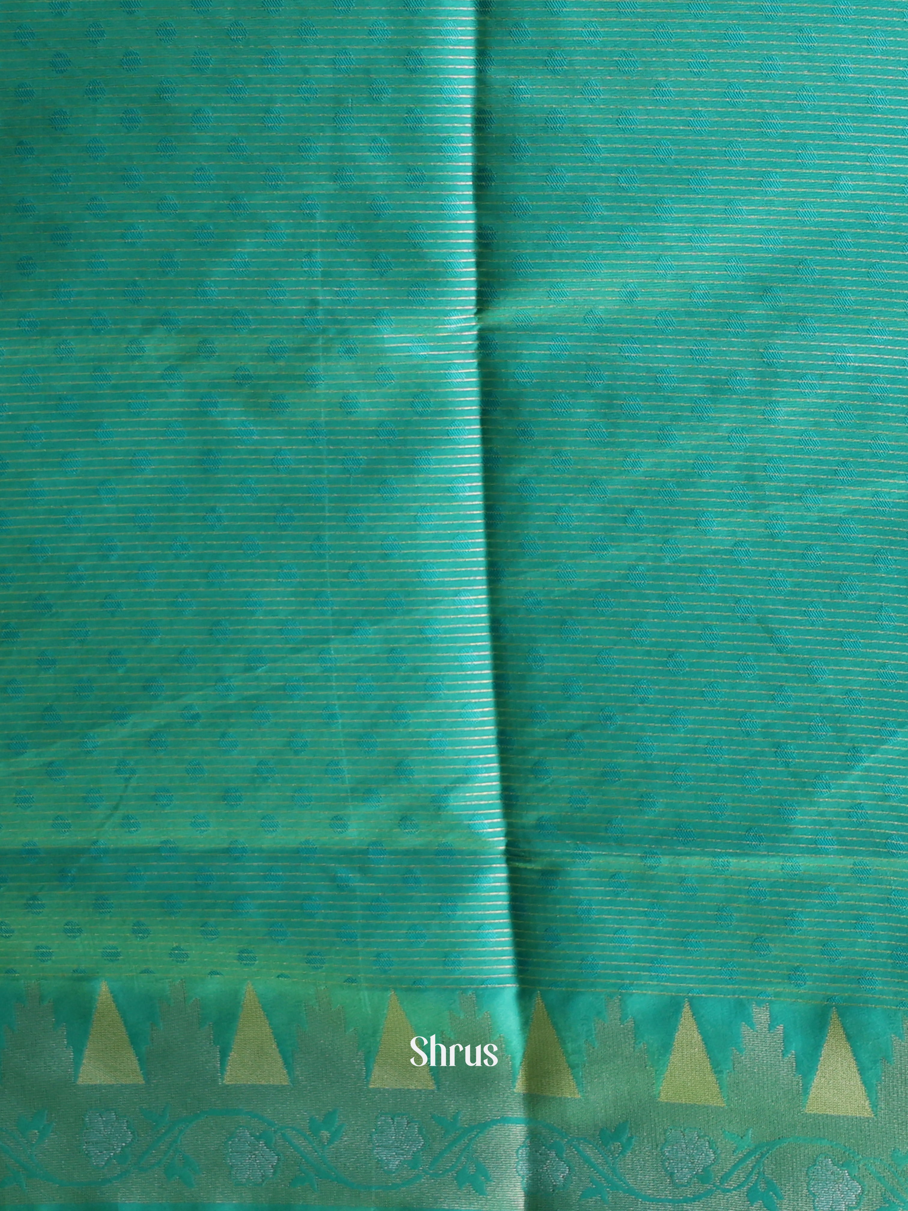 Lime Green & Green- Semi Softsilk Saree