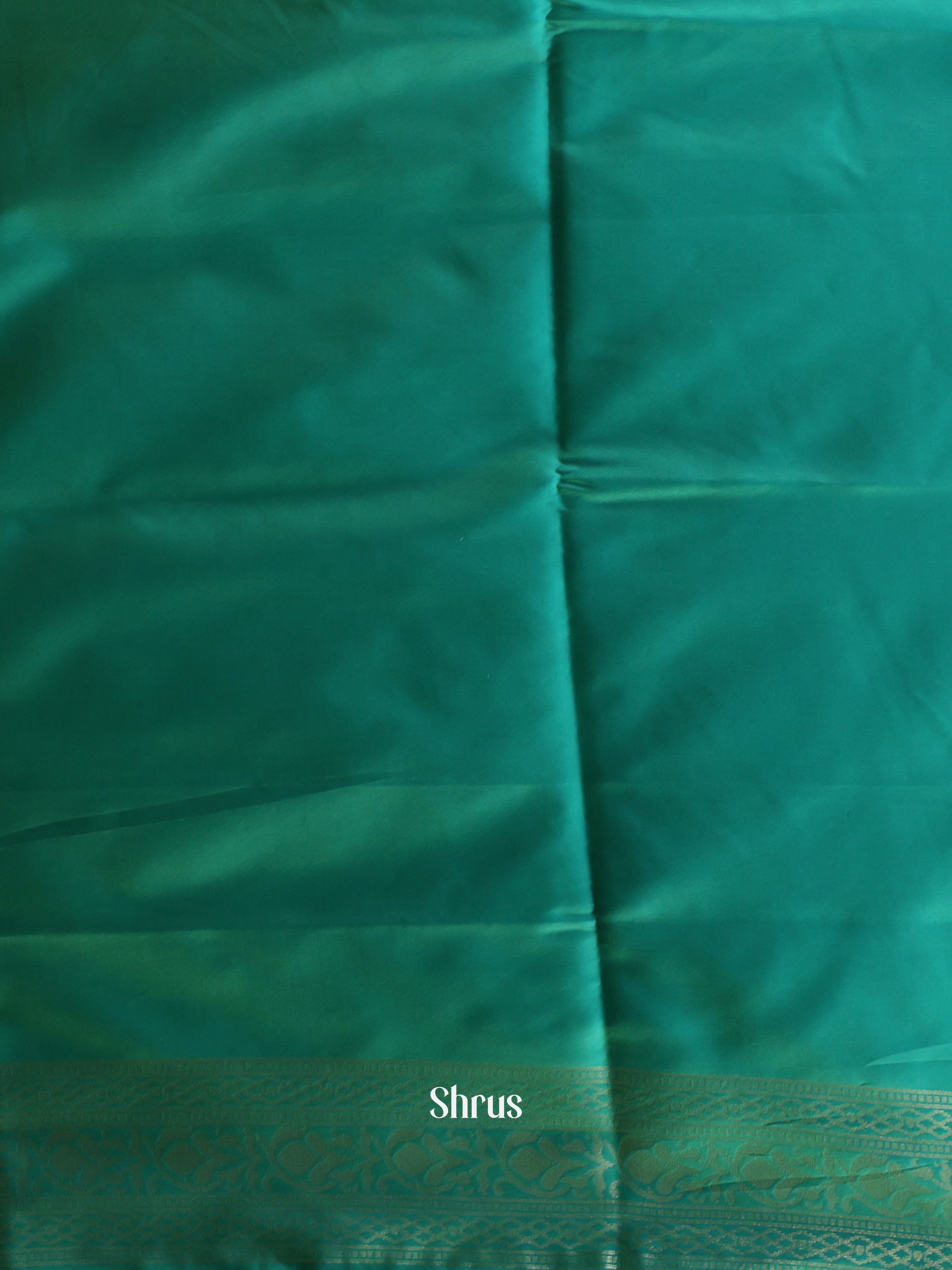 Mustardy Green & Green - Semi Softsilk Saree