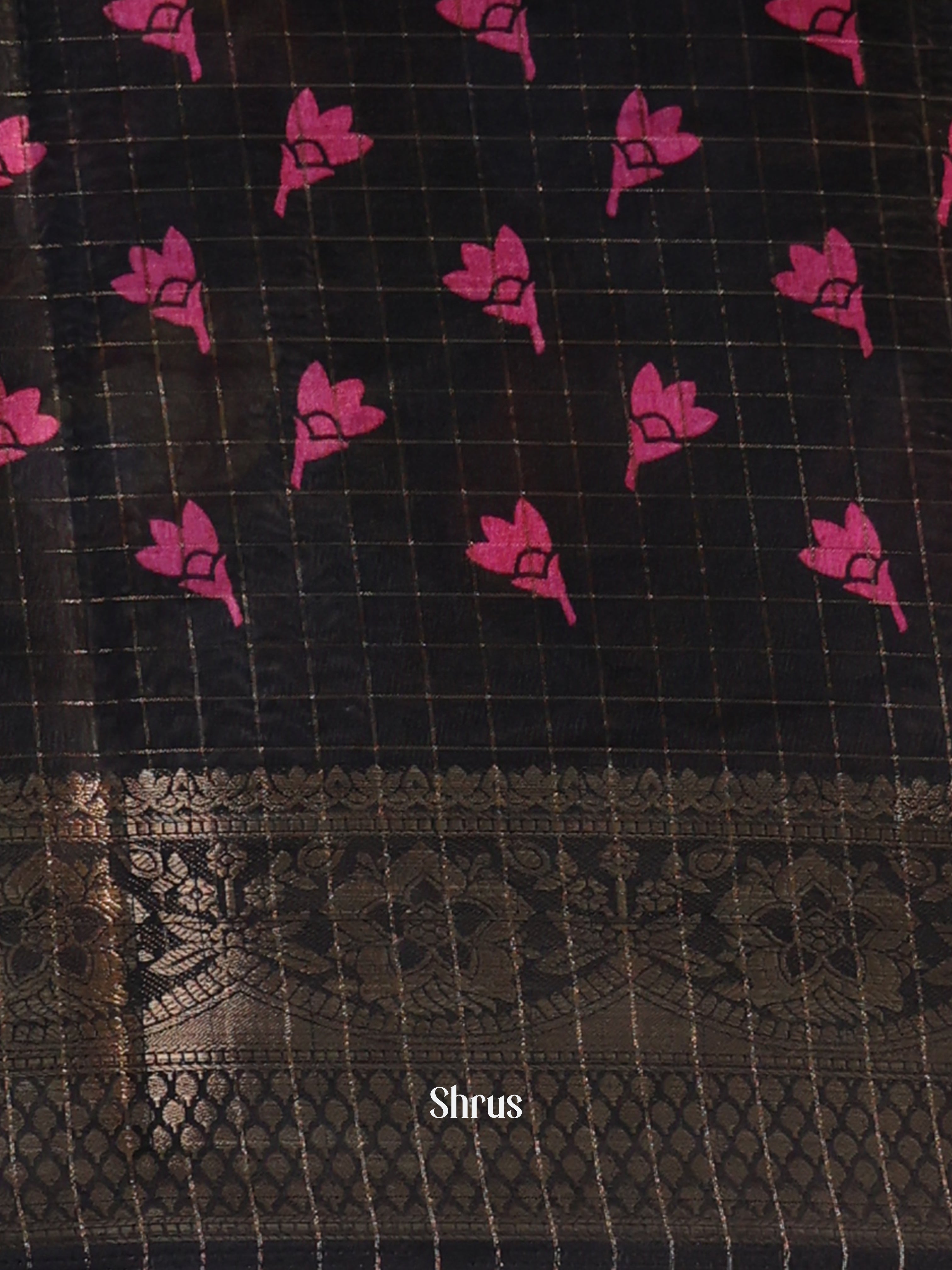 CJS10136 - Semi Crepe Saree - Shop on Shrus.com