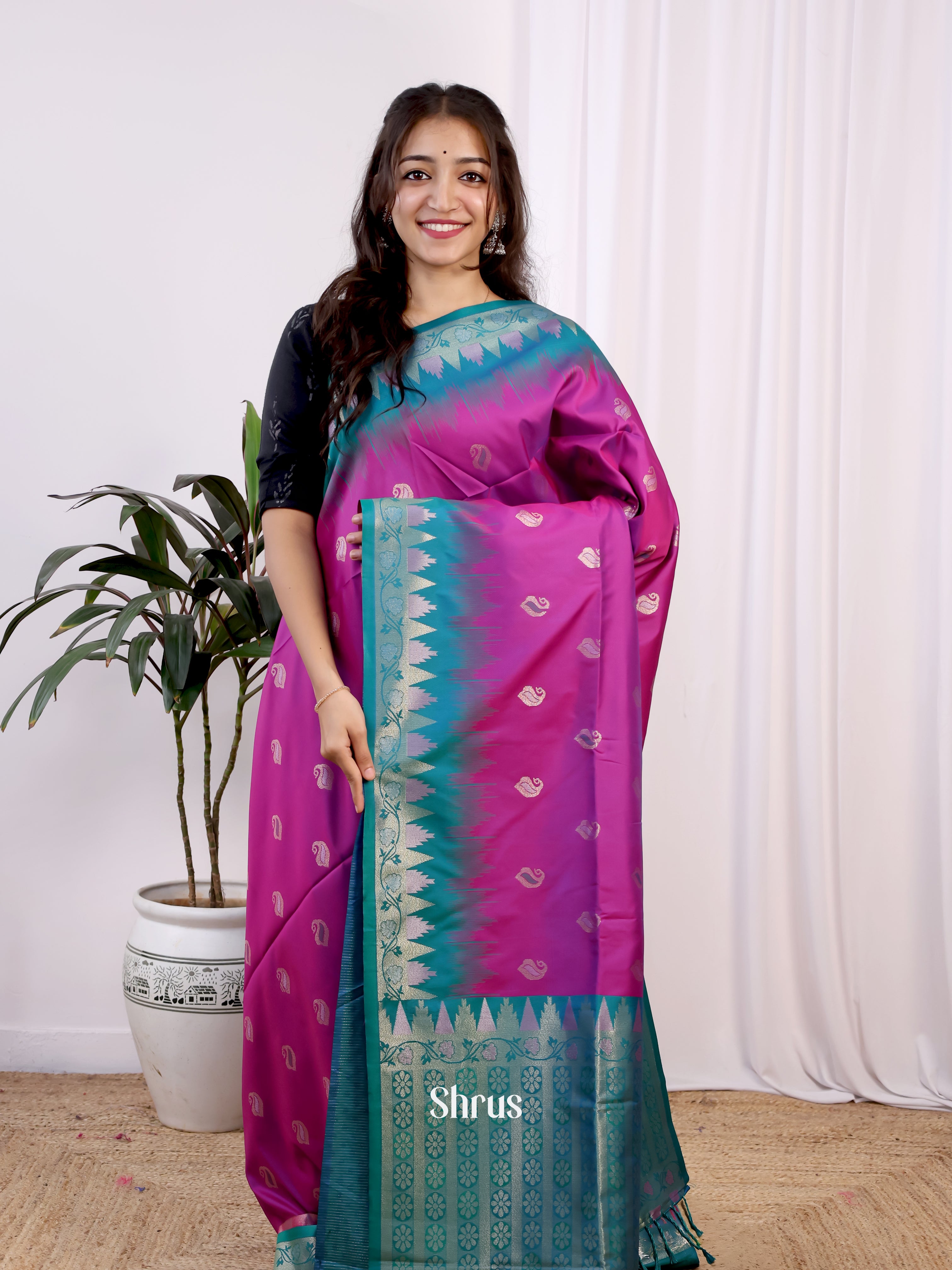 CJS10152- Semi Softsilk Saree