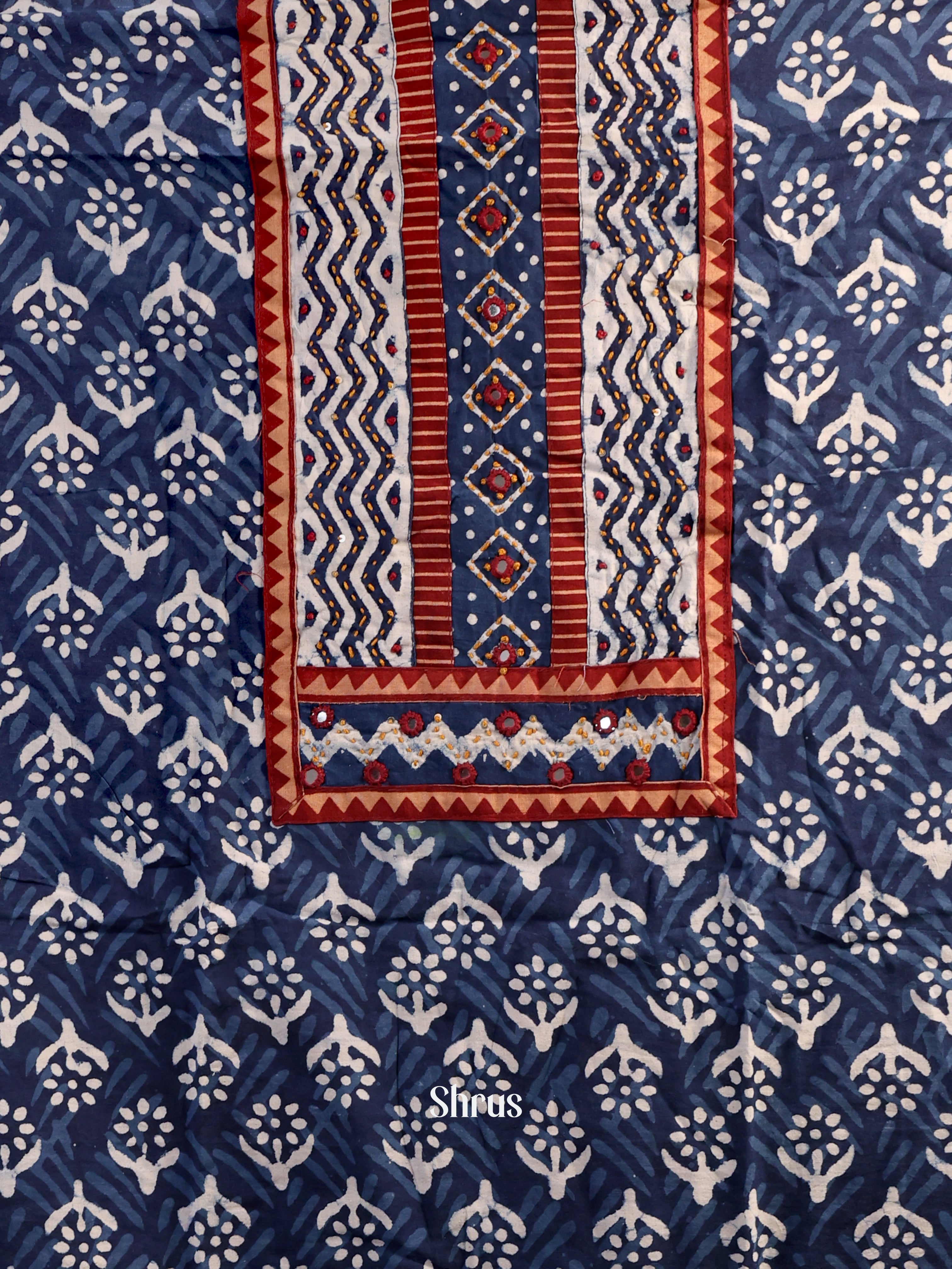 Blue - Cotton salwar - Shop on Shrus.com