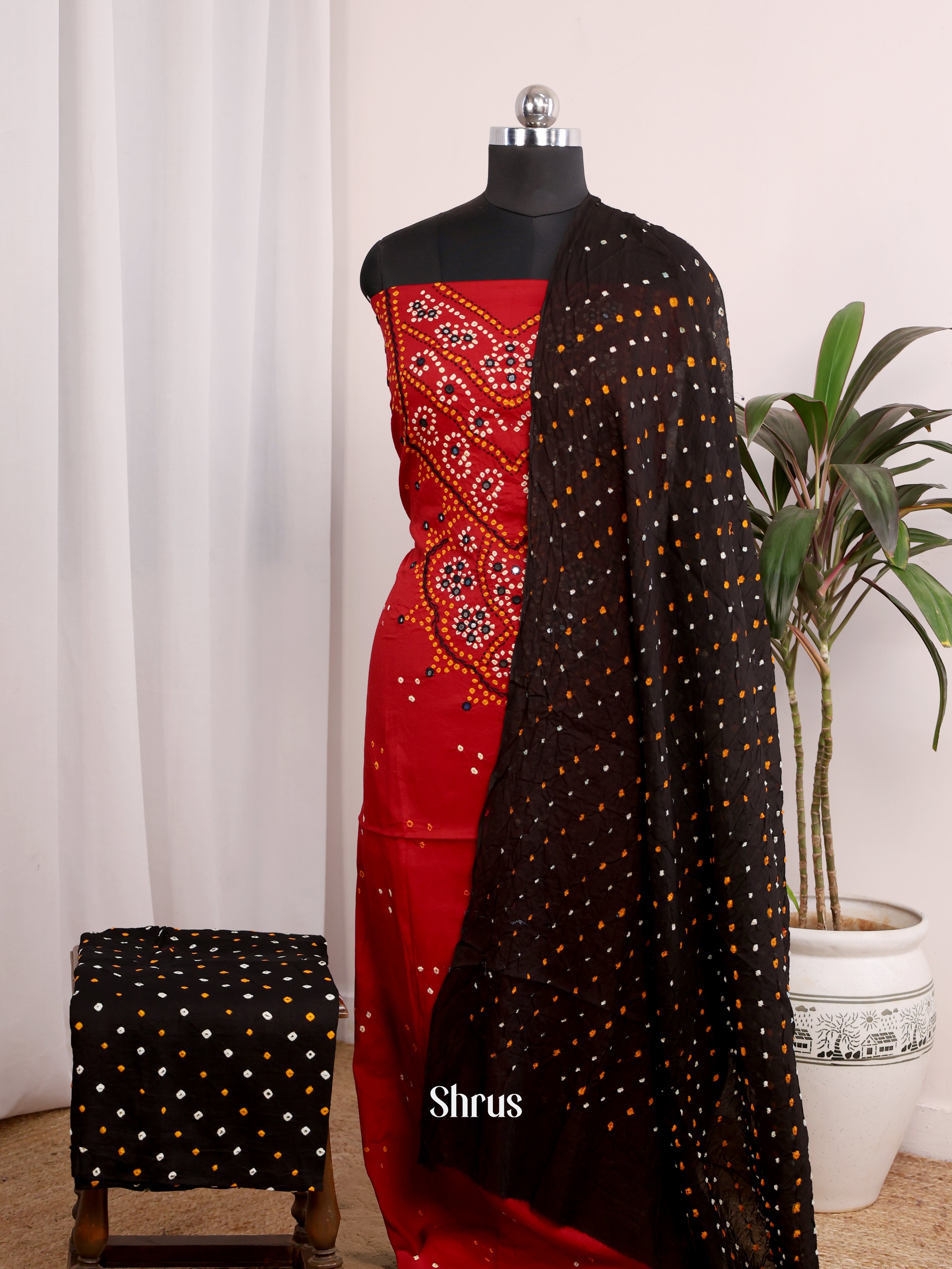 CJS10350 - Bandhini salwar - Shop on Shrus.com