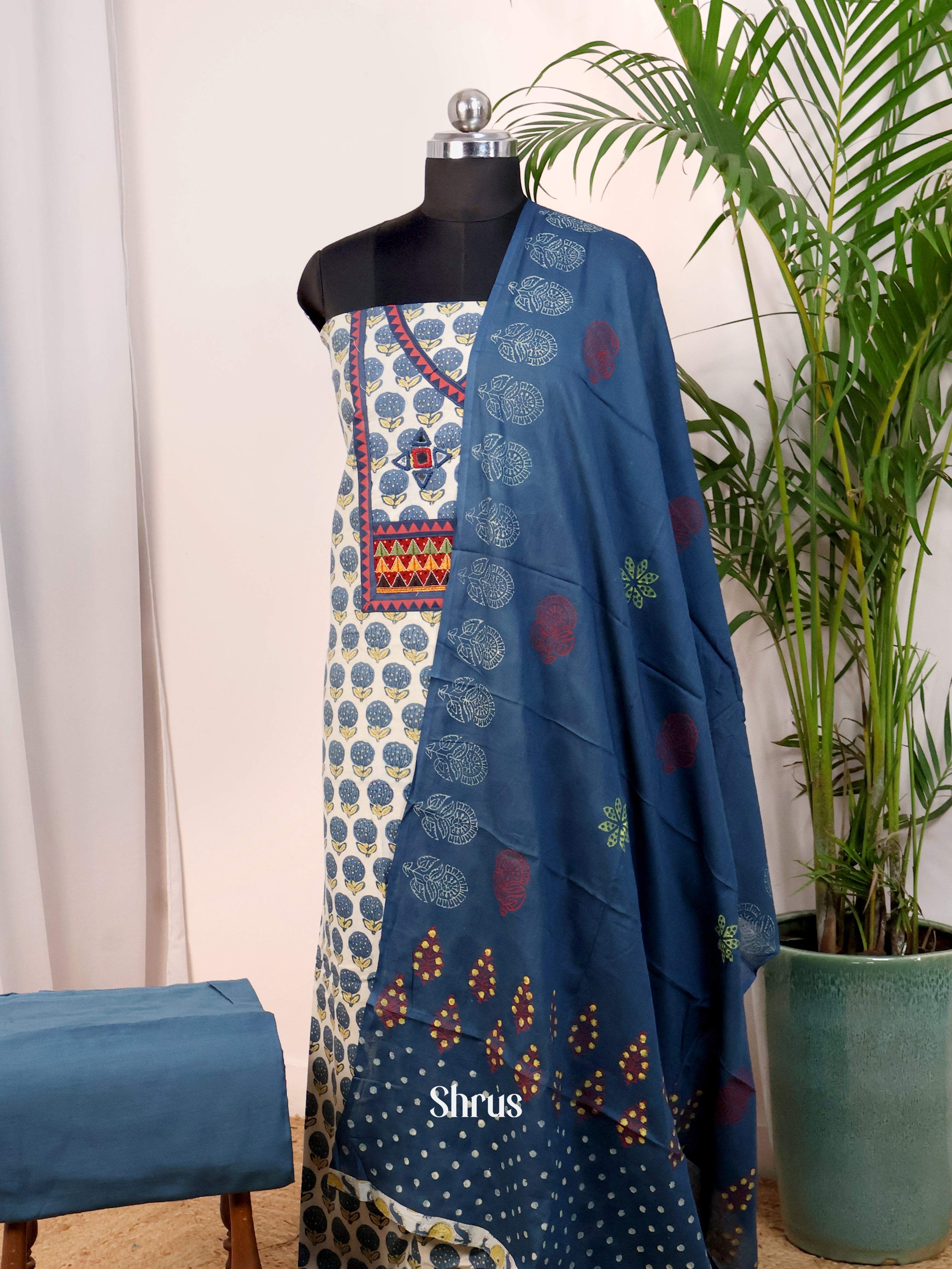 CJS10354 - Cotton salwar - Shop on Shrus.com