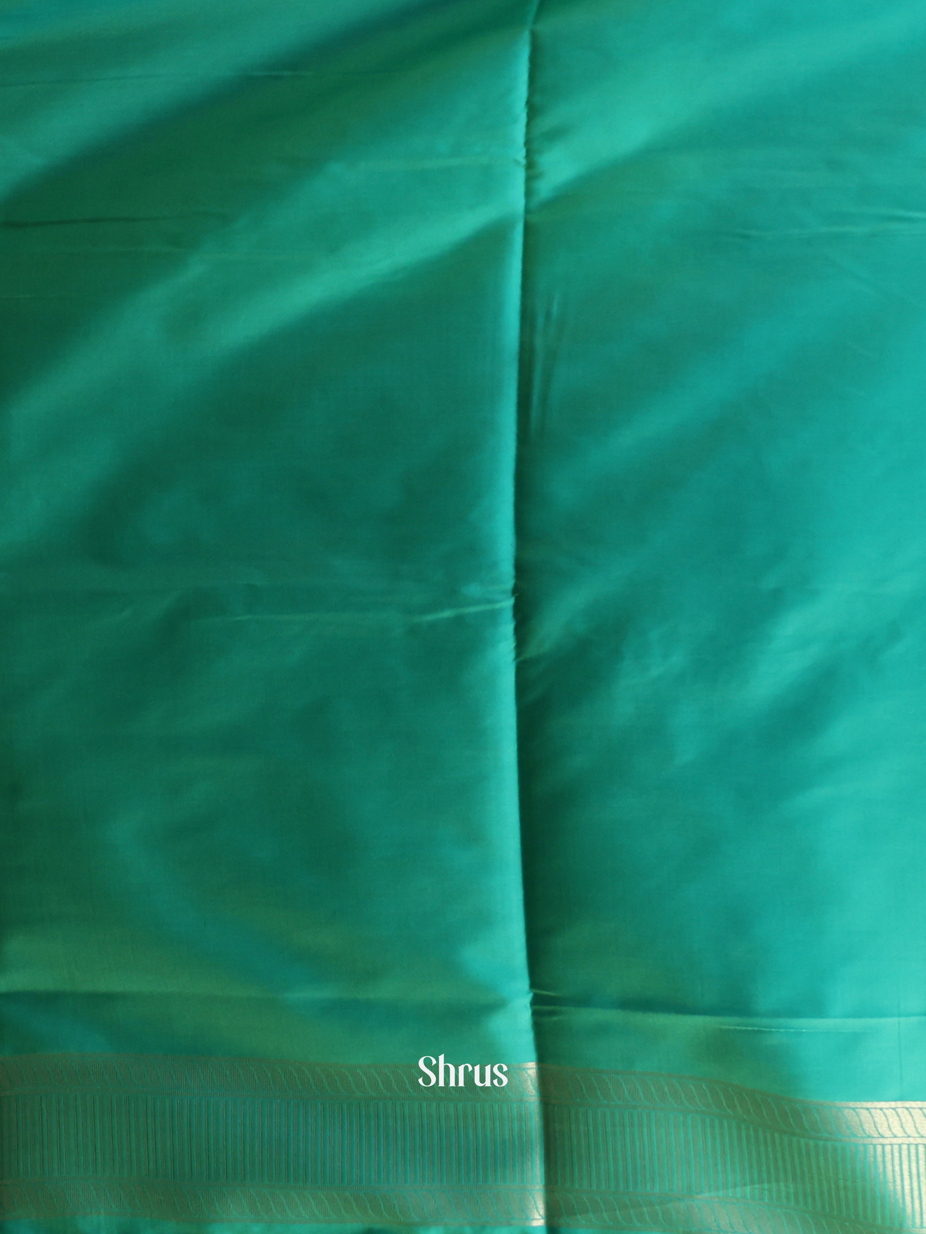 Lite Green & Green - Semi Softsilk Saree