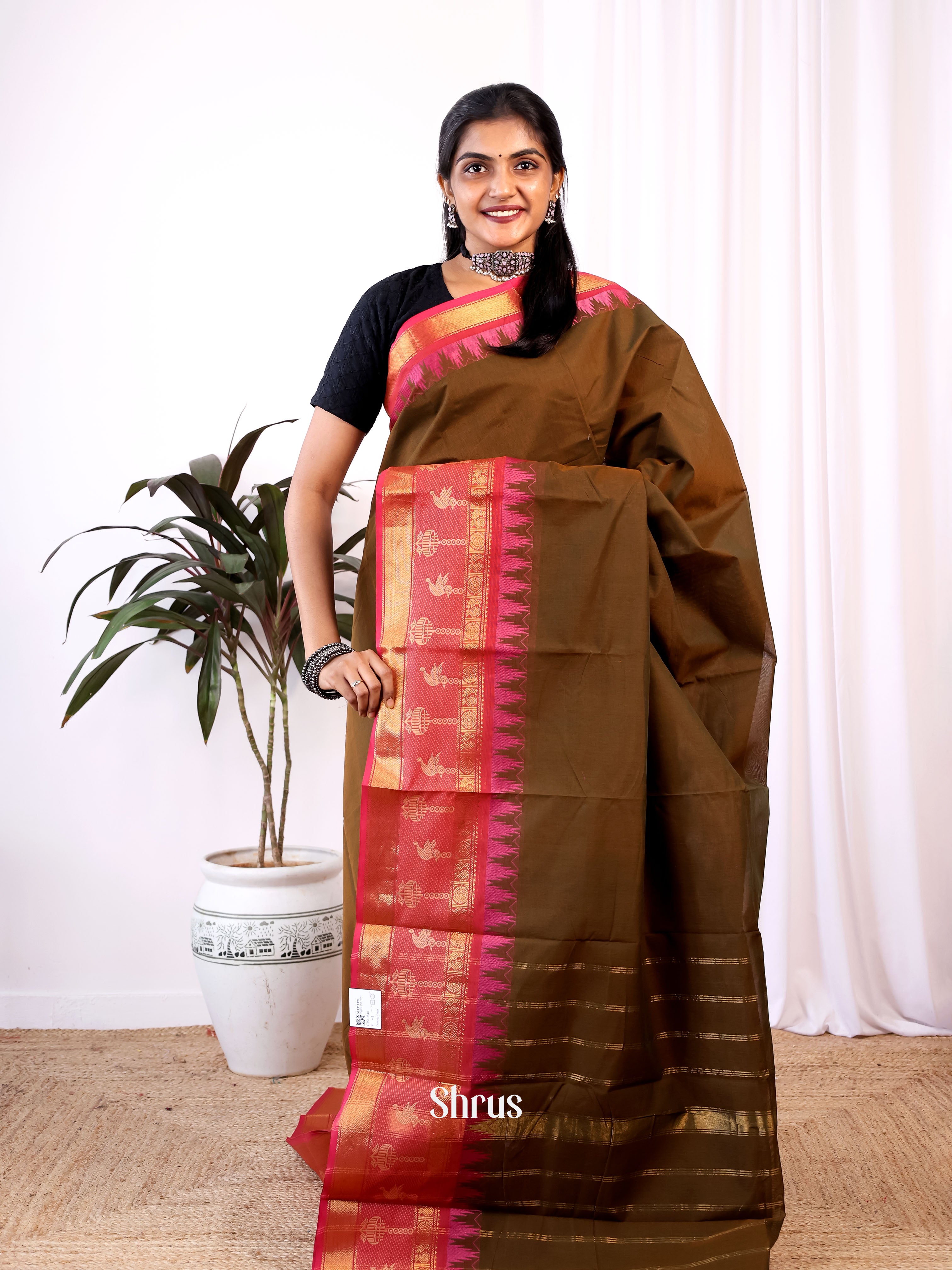 Green & Pink- Chettinad Cotton Saree