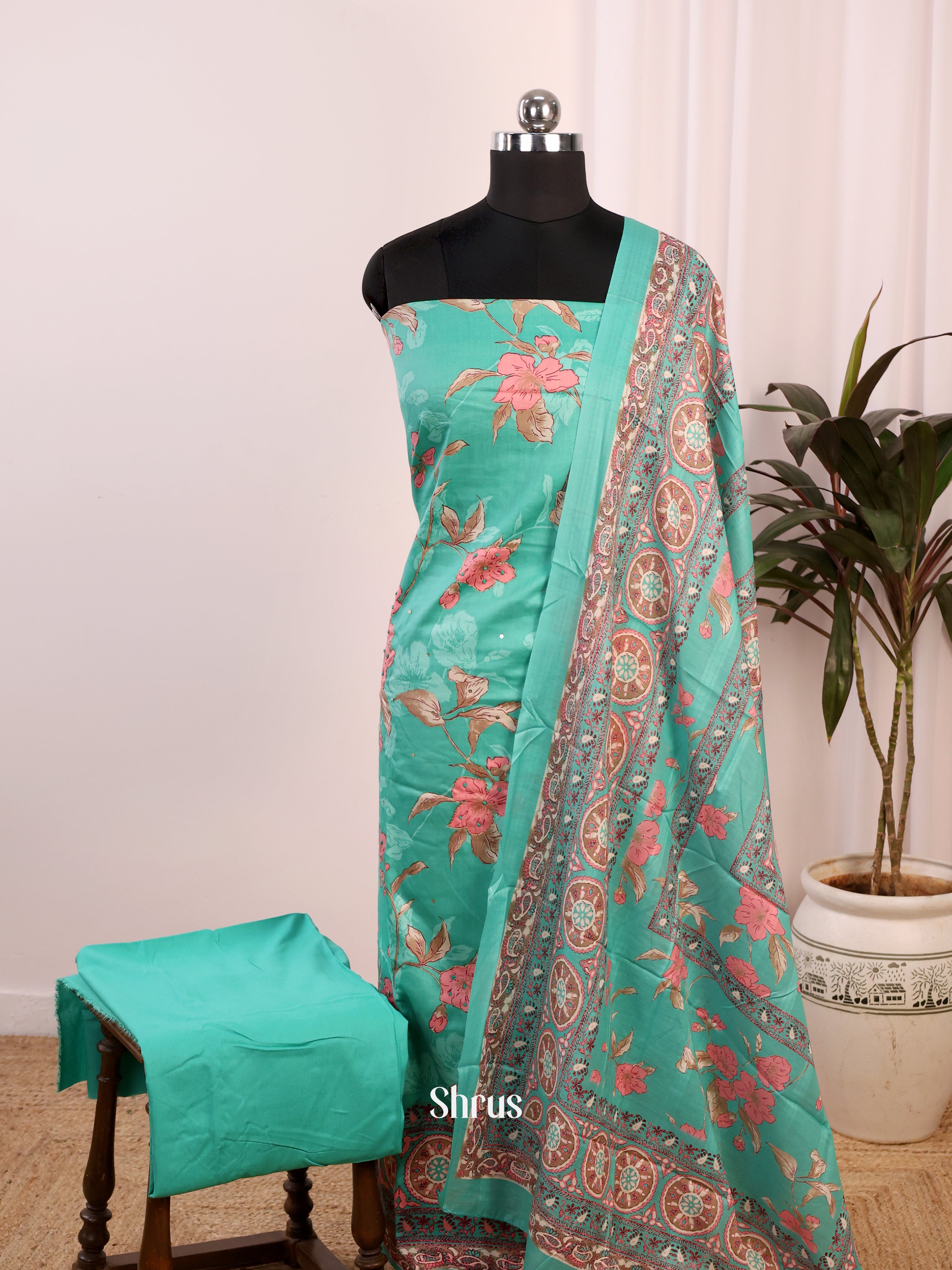 Green - Cotton salwar