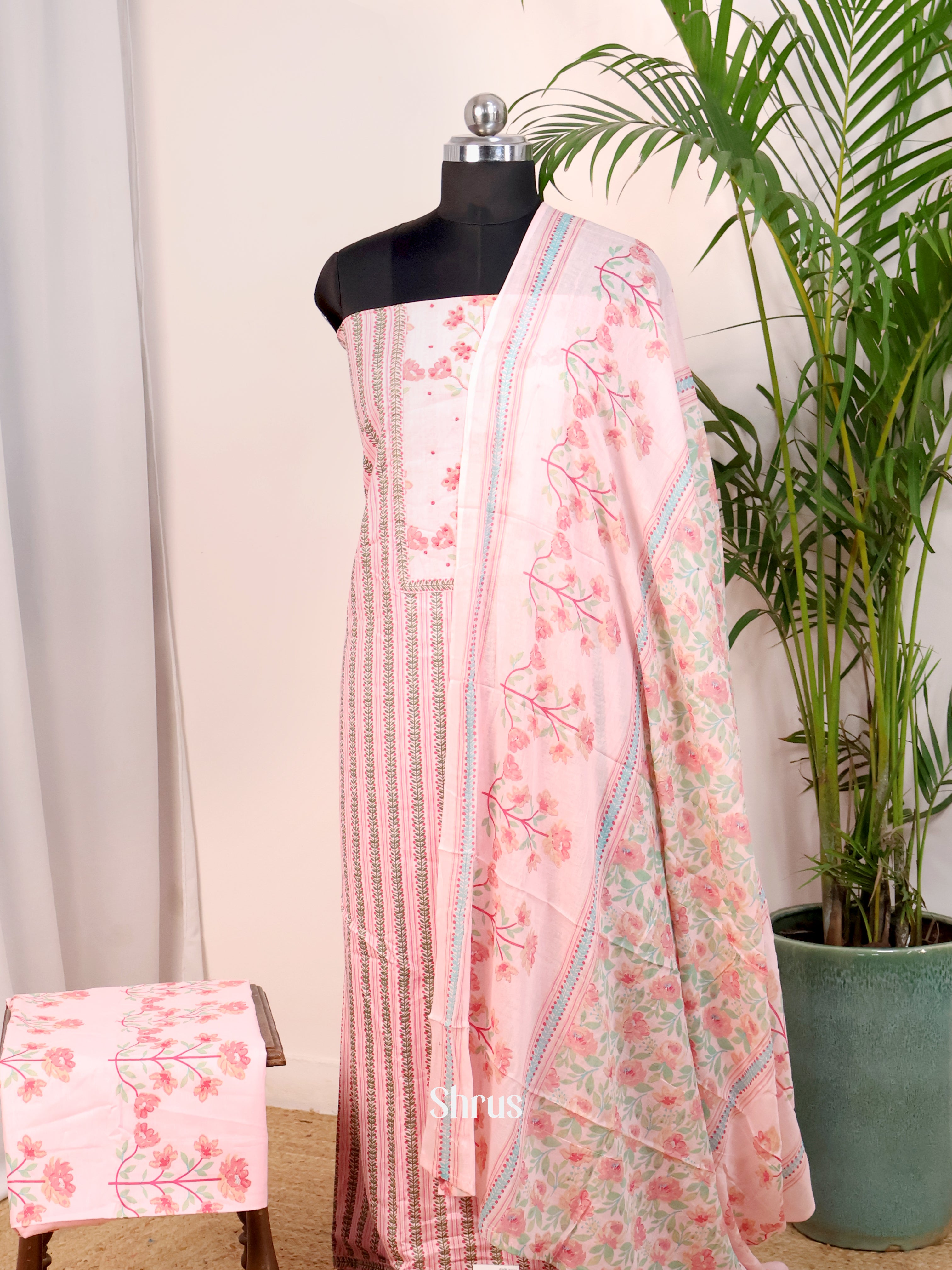 Pink - Cotton salwar