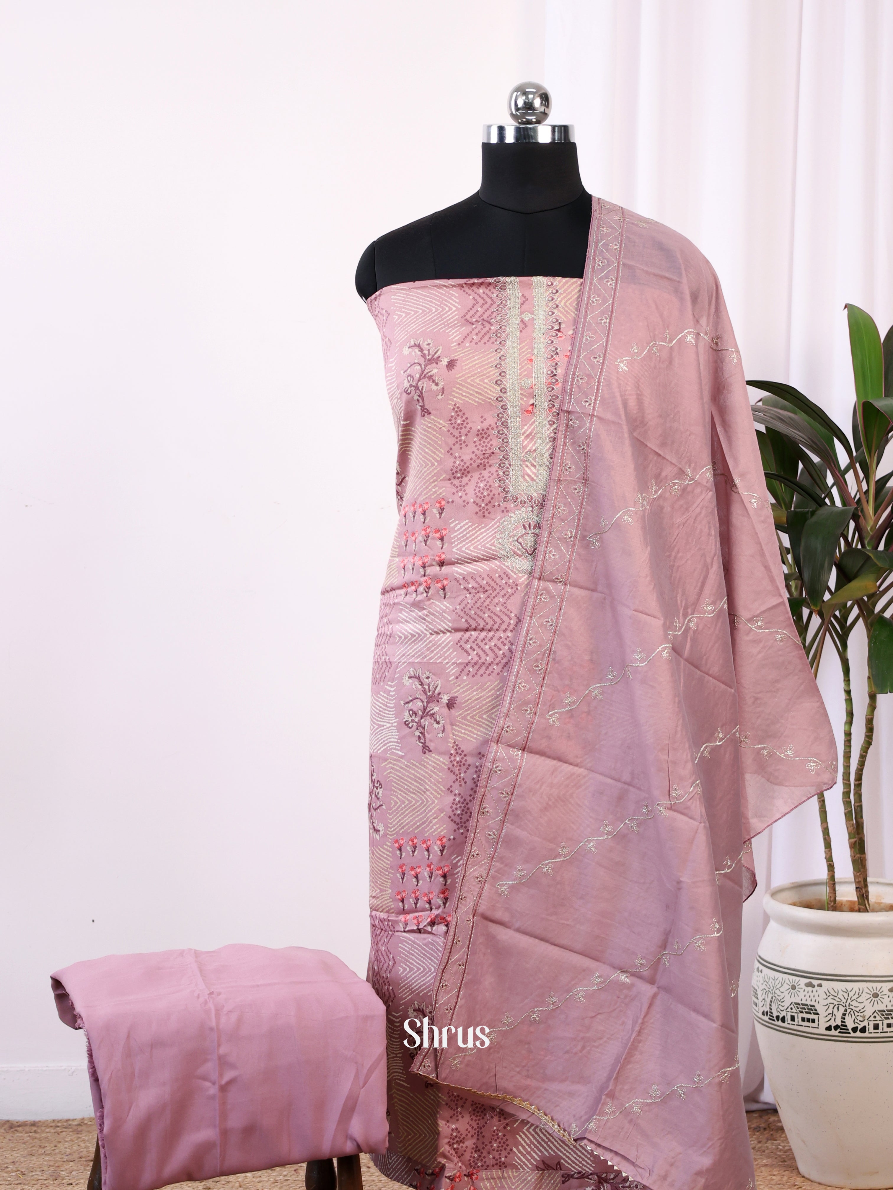 Purple - Cotton salwar