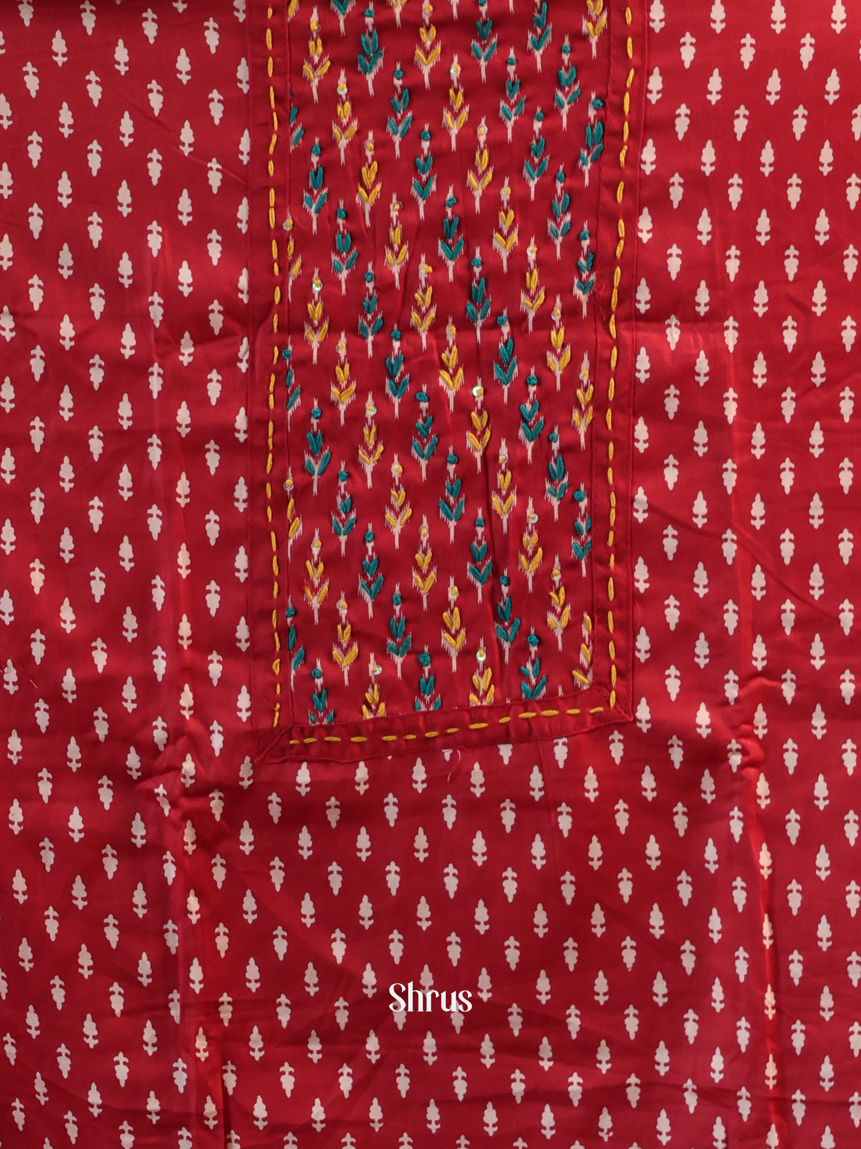 Red - Cotton salwar