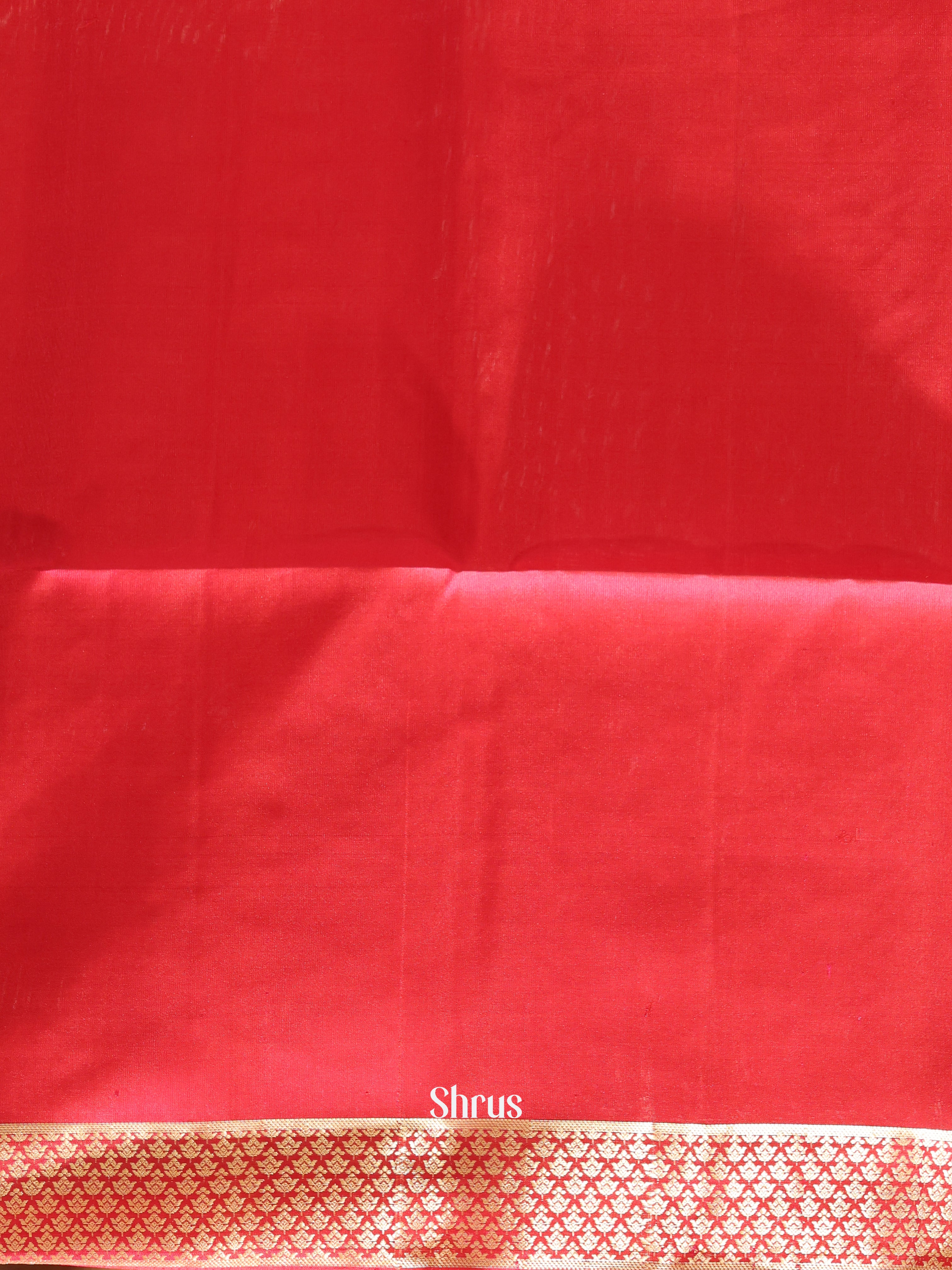 Red(Single Tone) - Soft Silk Saree