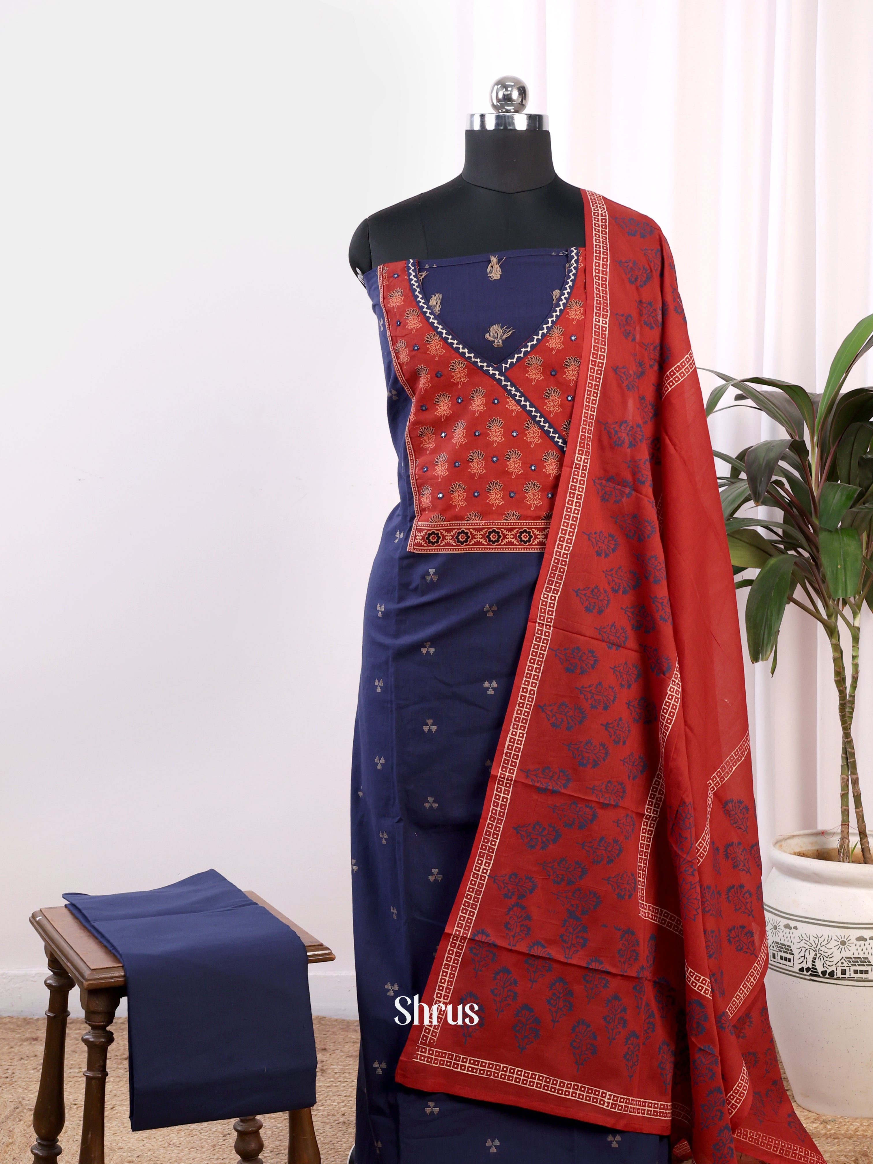 CJS12143 - Ajrakh Salwar - Shop on Shrus.com