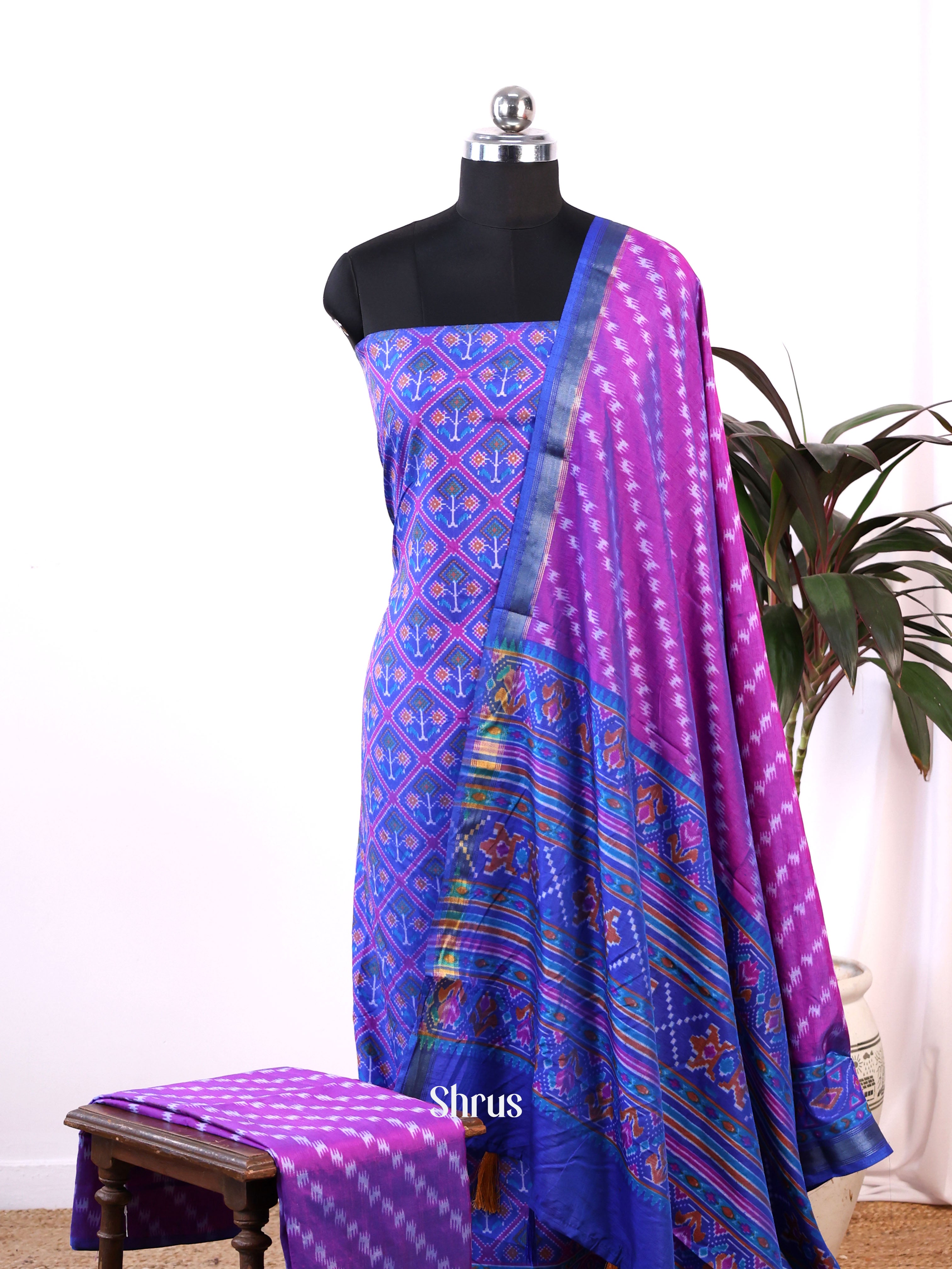CJS14170 - semi patola salwar - Shop on Shrus.com