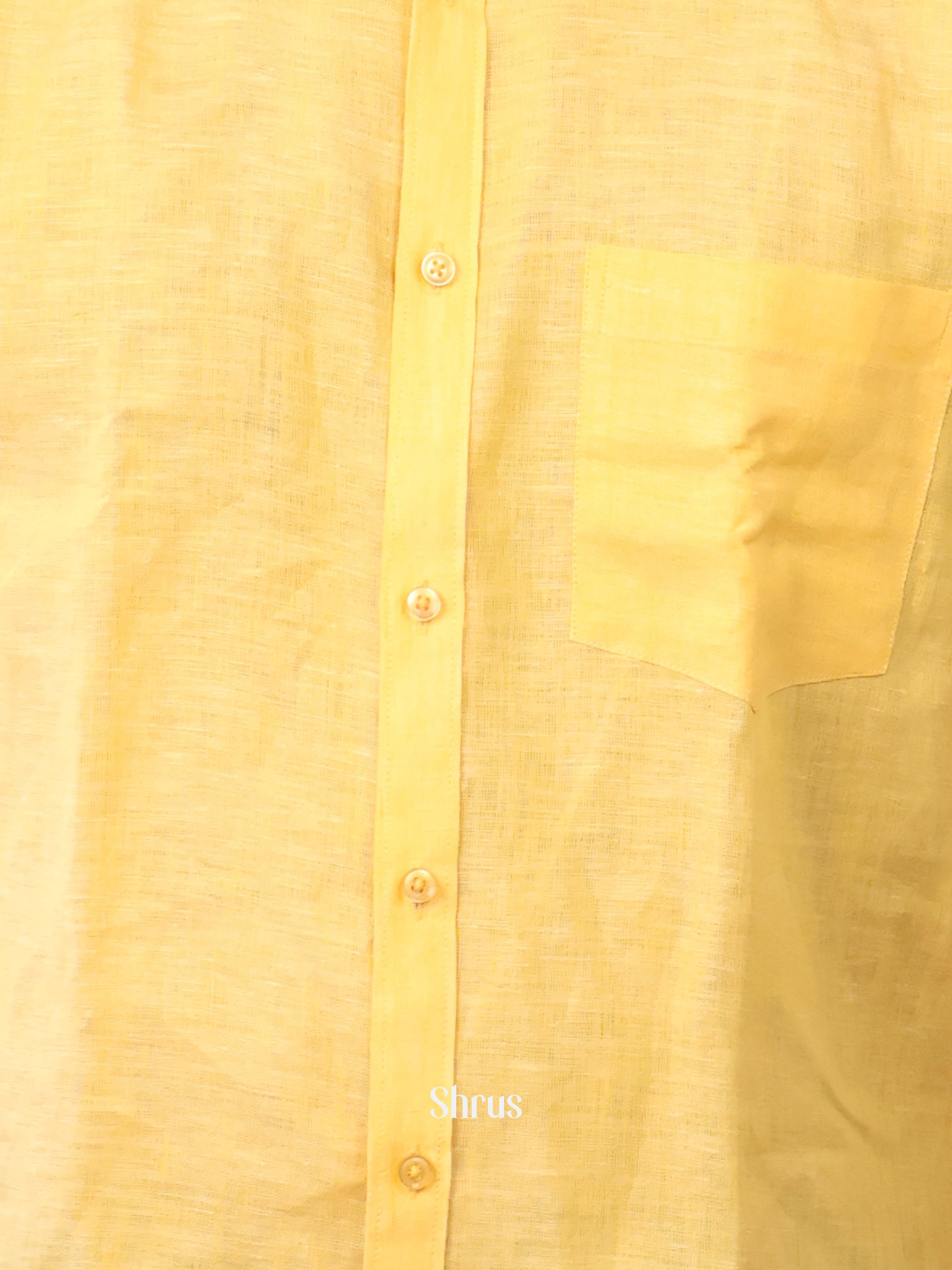 Yellow - Pure Linen Shirt