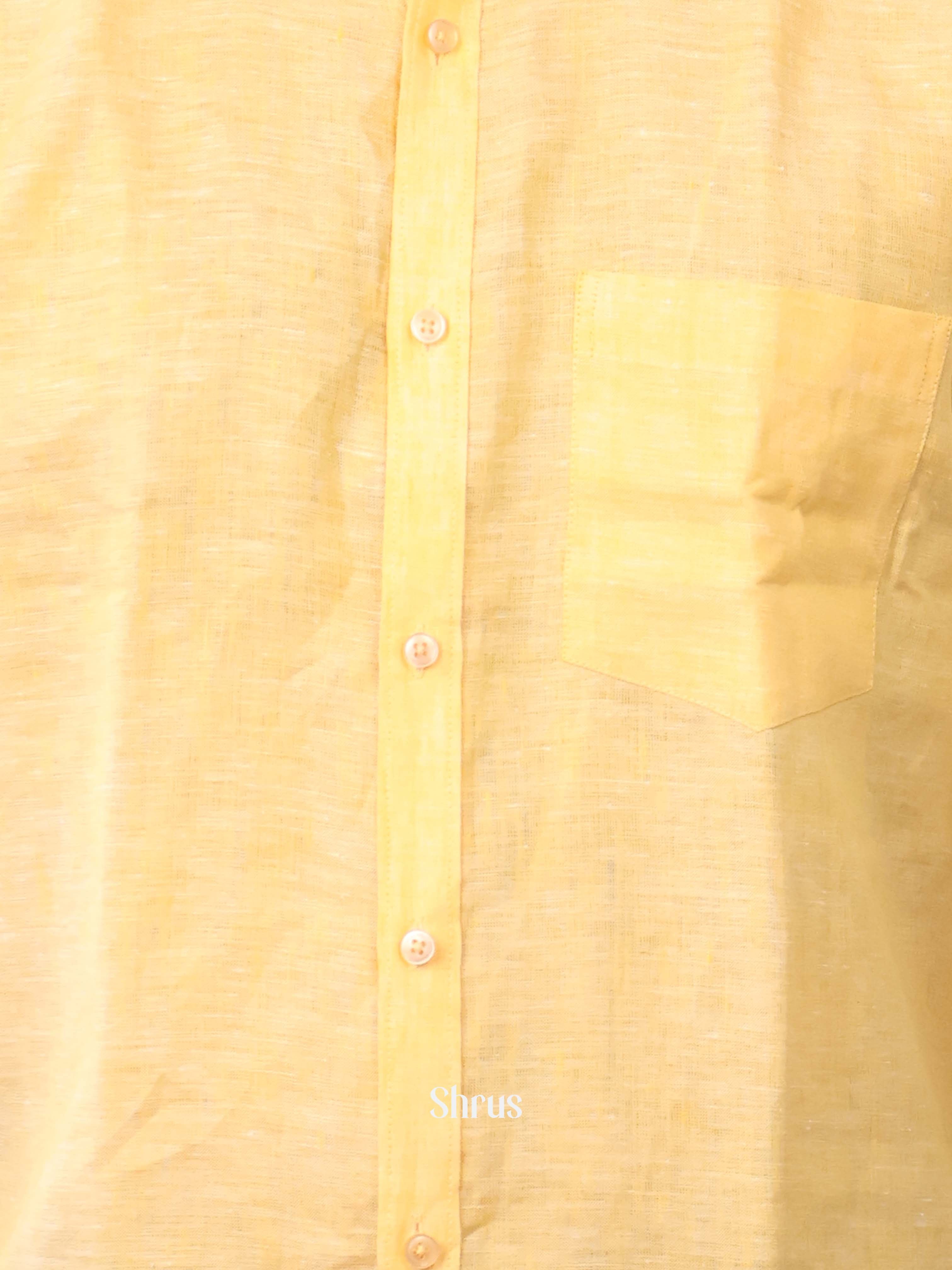 Yellow - Pure Linen Shirt