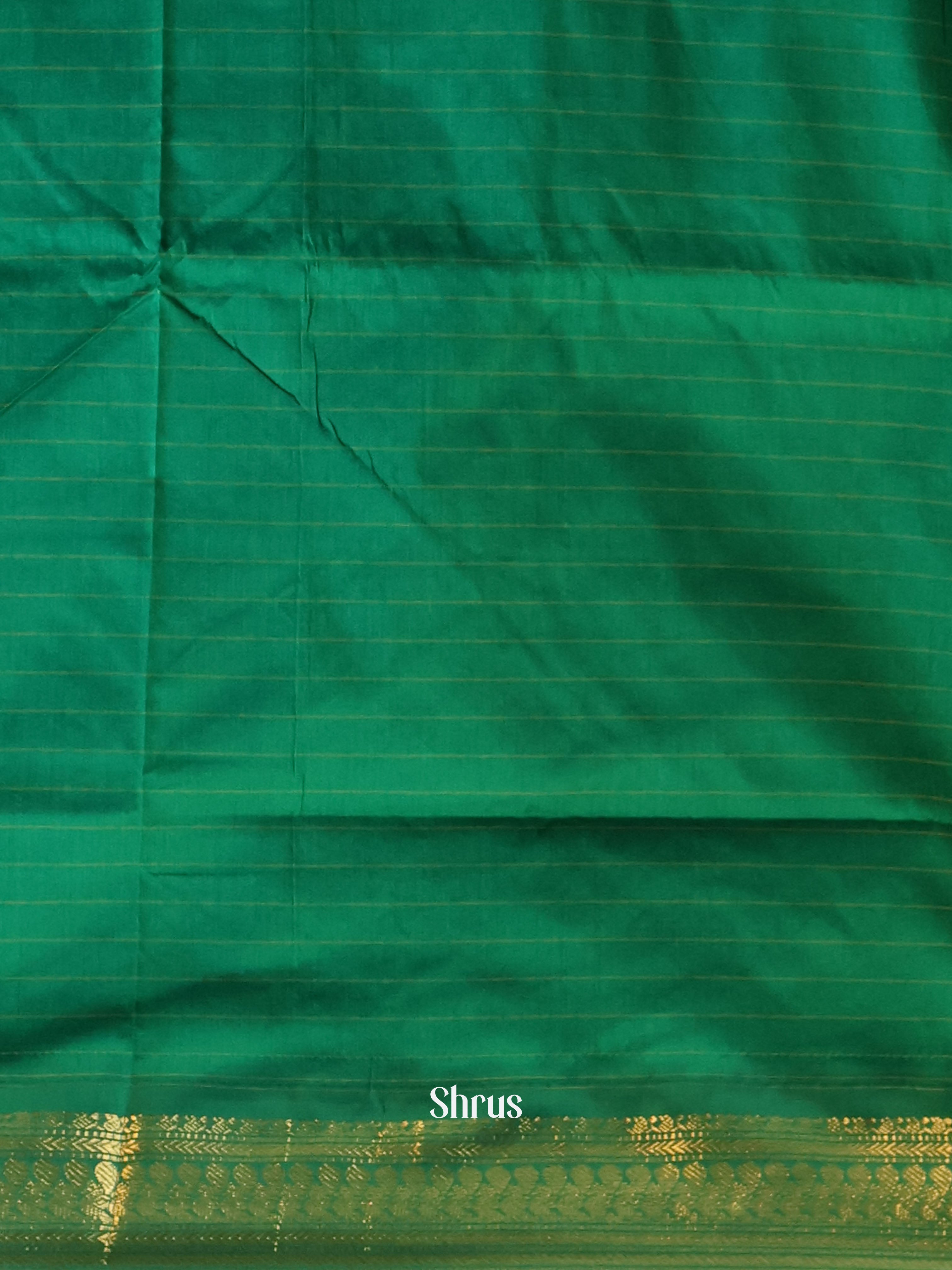 Pastel Green & Green- Kalyani Cotton Saree