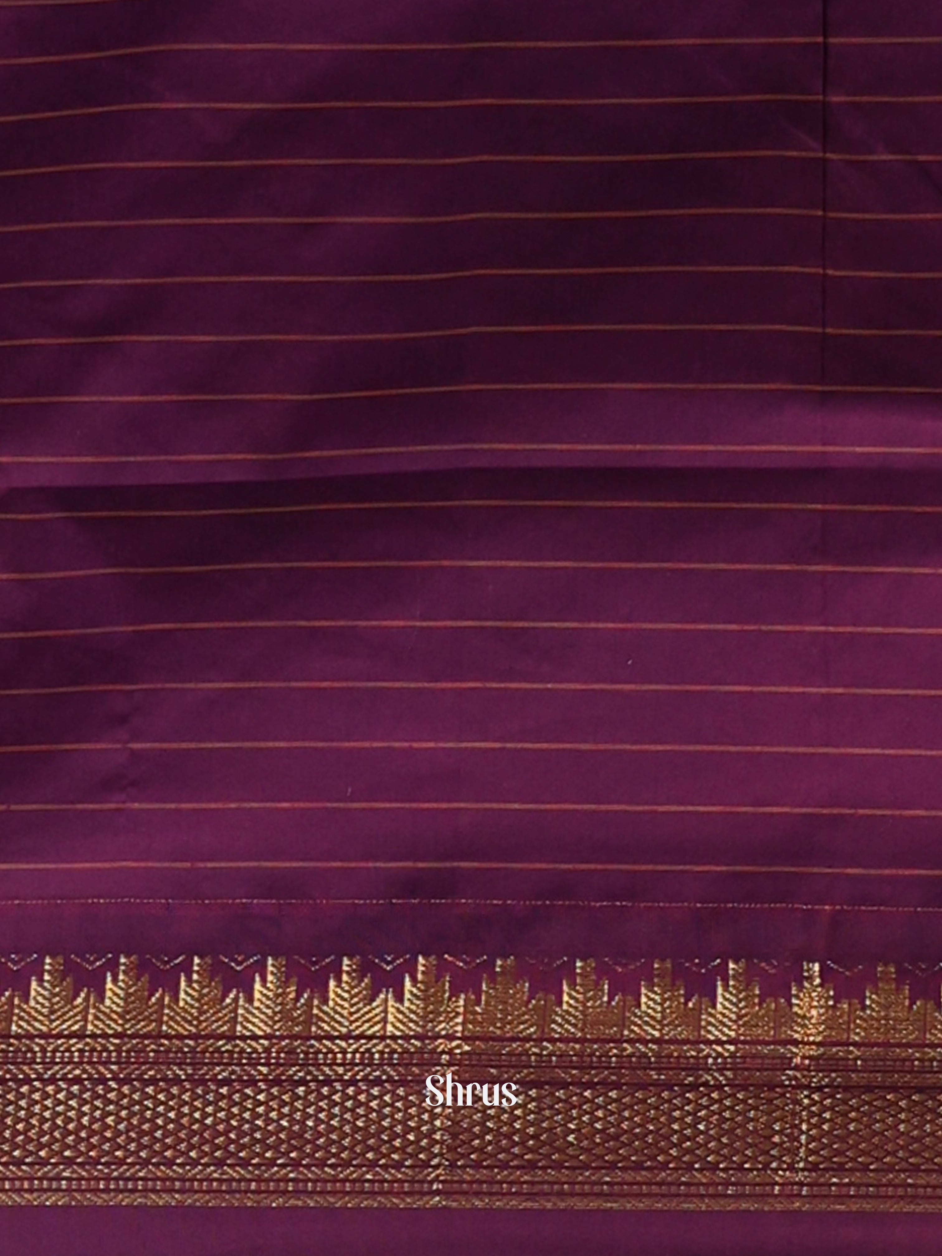 Orange & Violet- Kalyani Cotton Saree