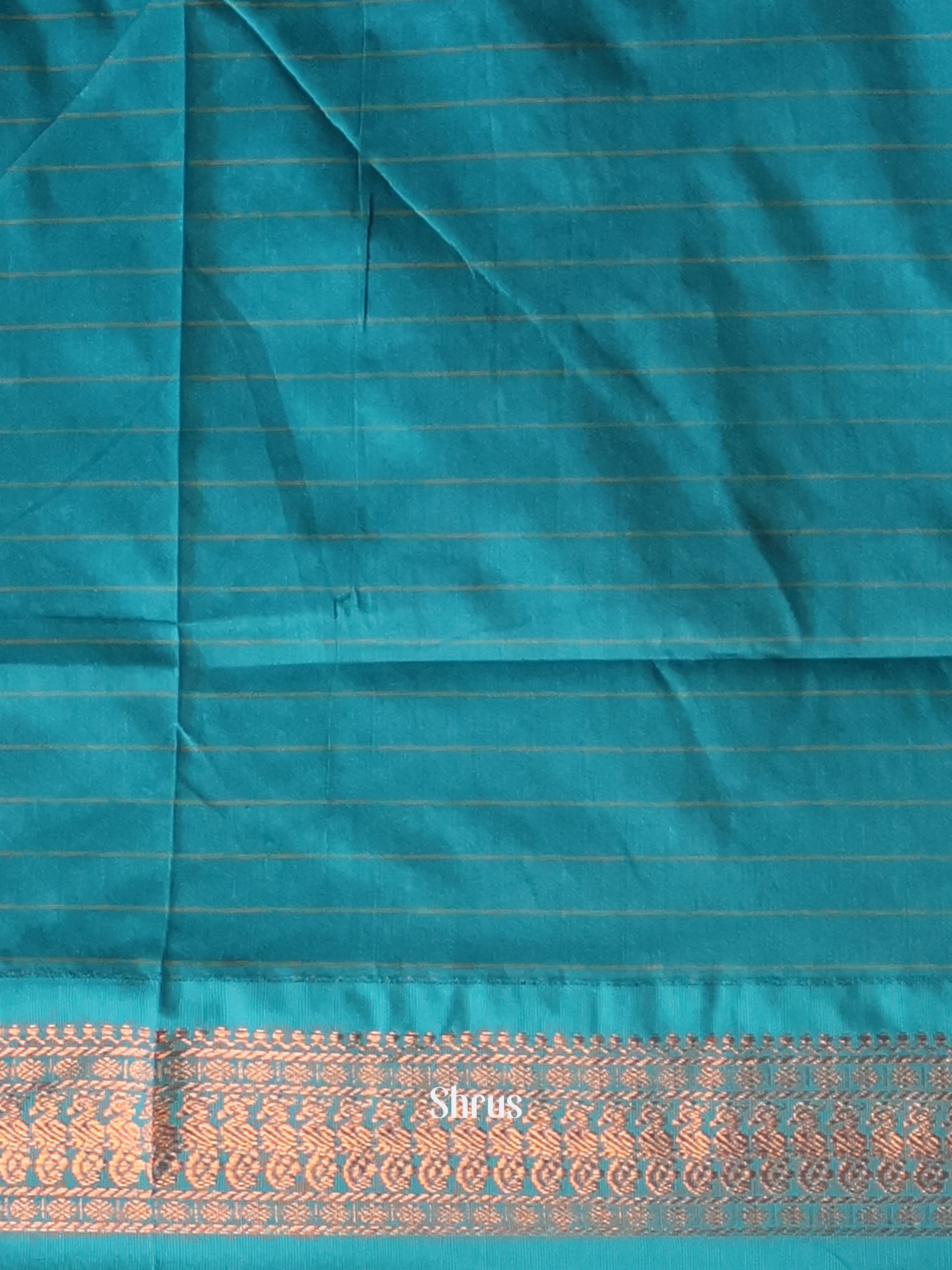 Maroon & Blue - Kalyani Cotton Saree