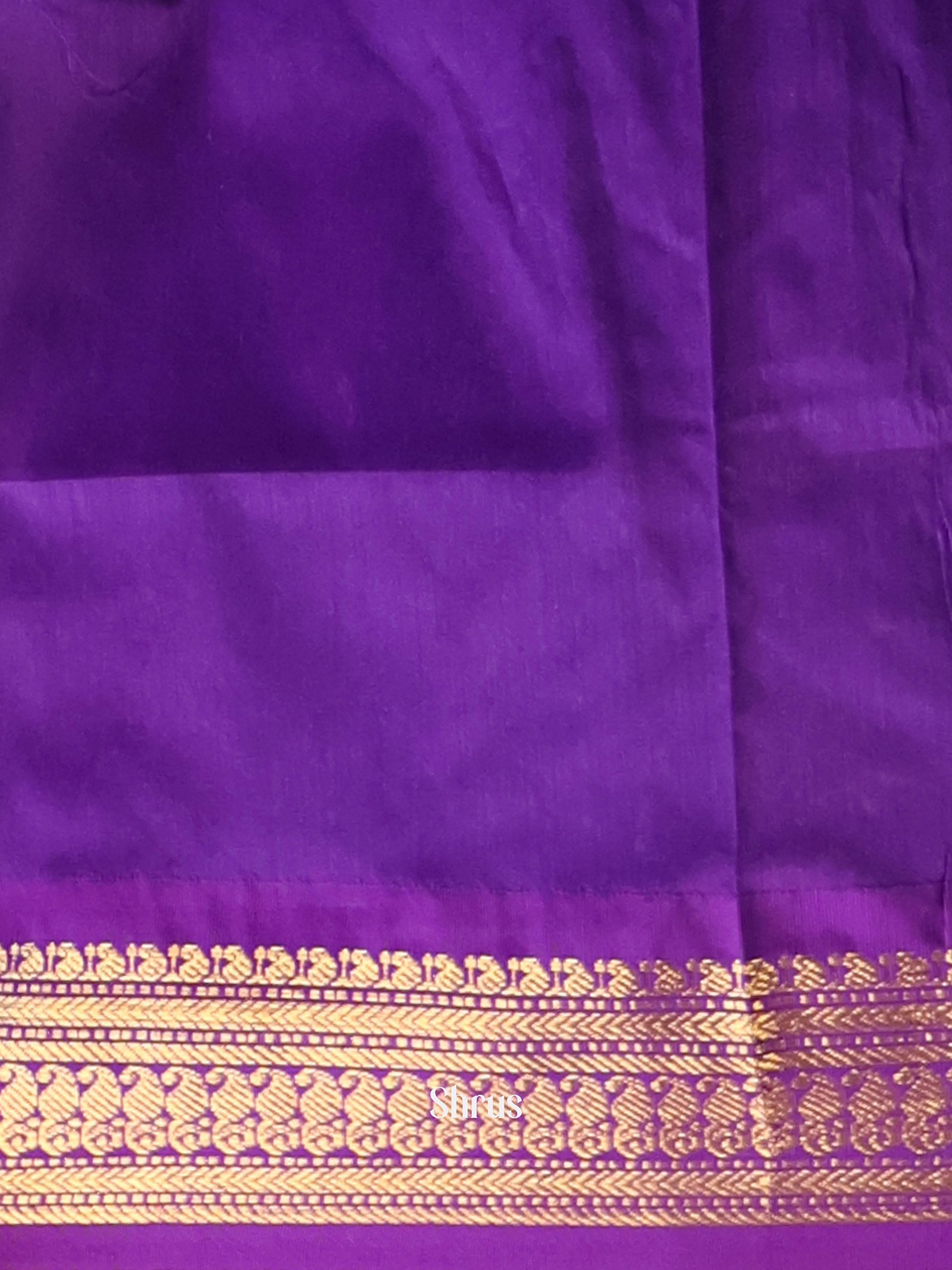 Green & Violet - Kalyani Cotton Saree