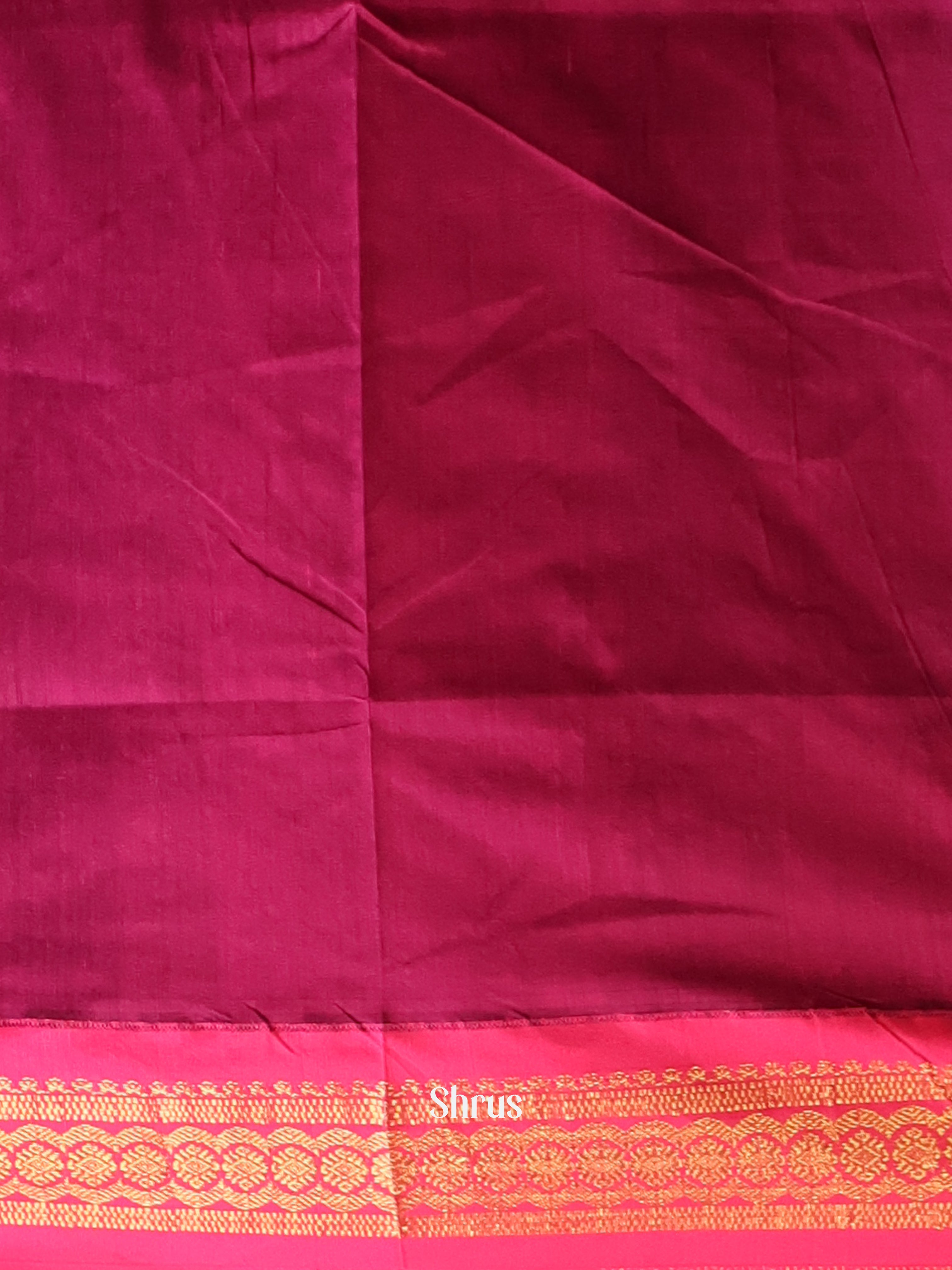 Grey & Pink  - Kalyani Cotton Saree