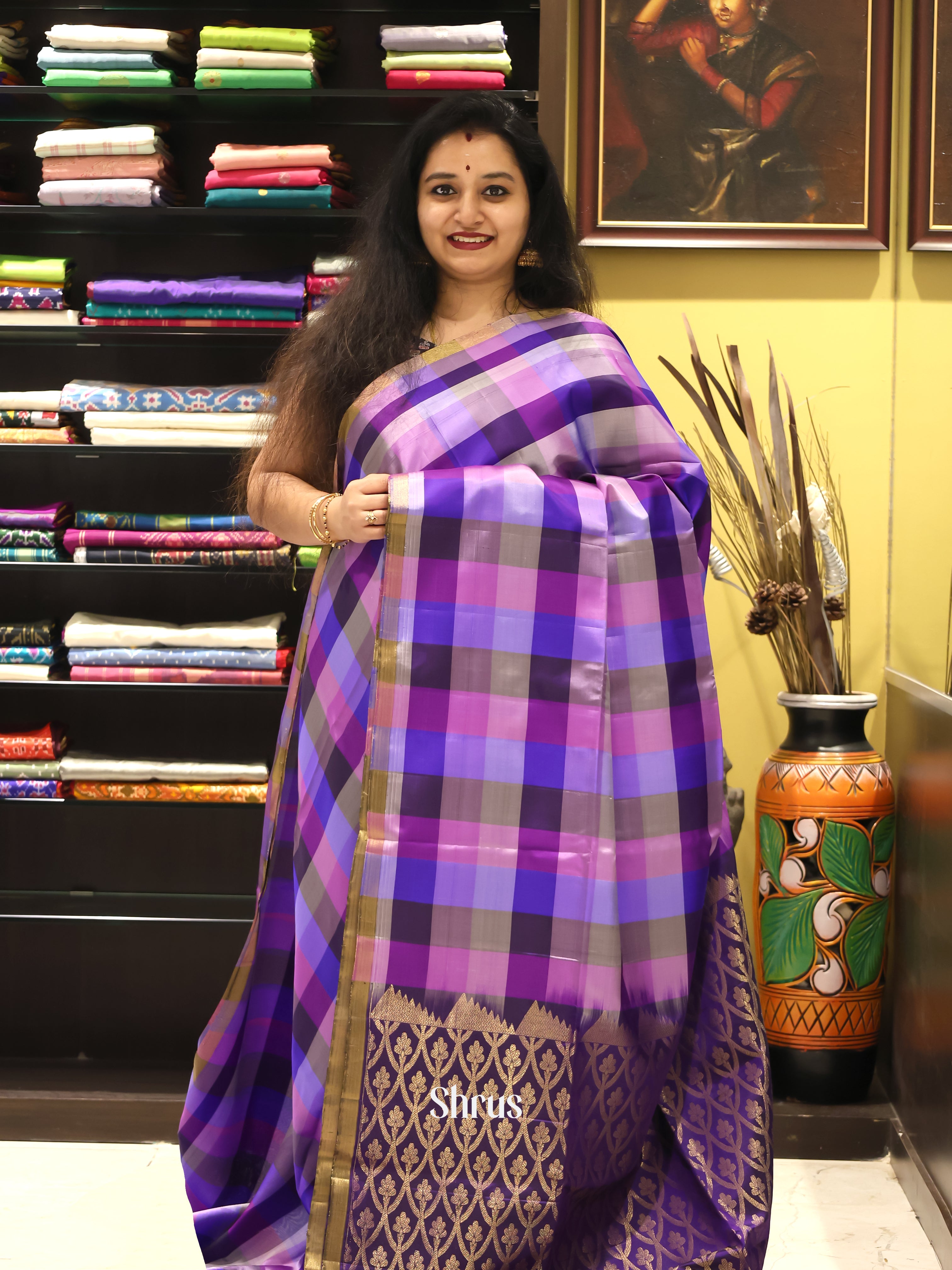CJS16119 - Soft Silk Saree - Shop on Shrus.com