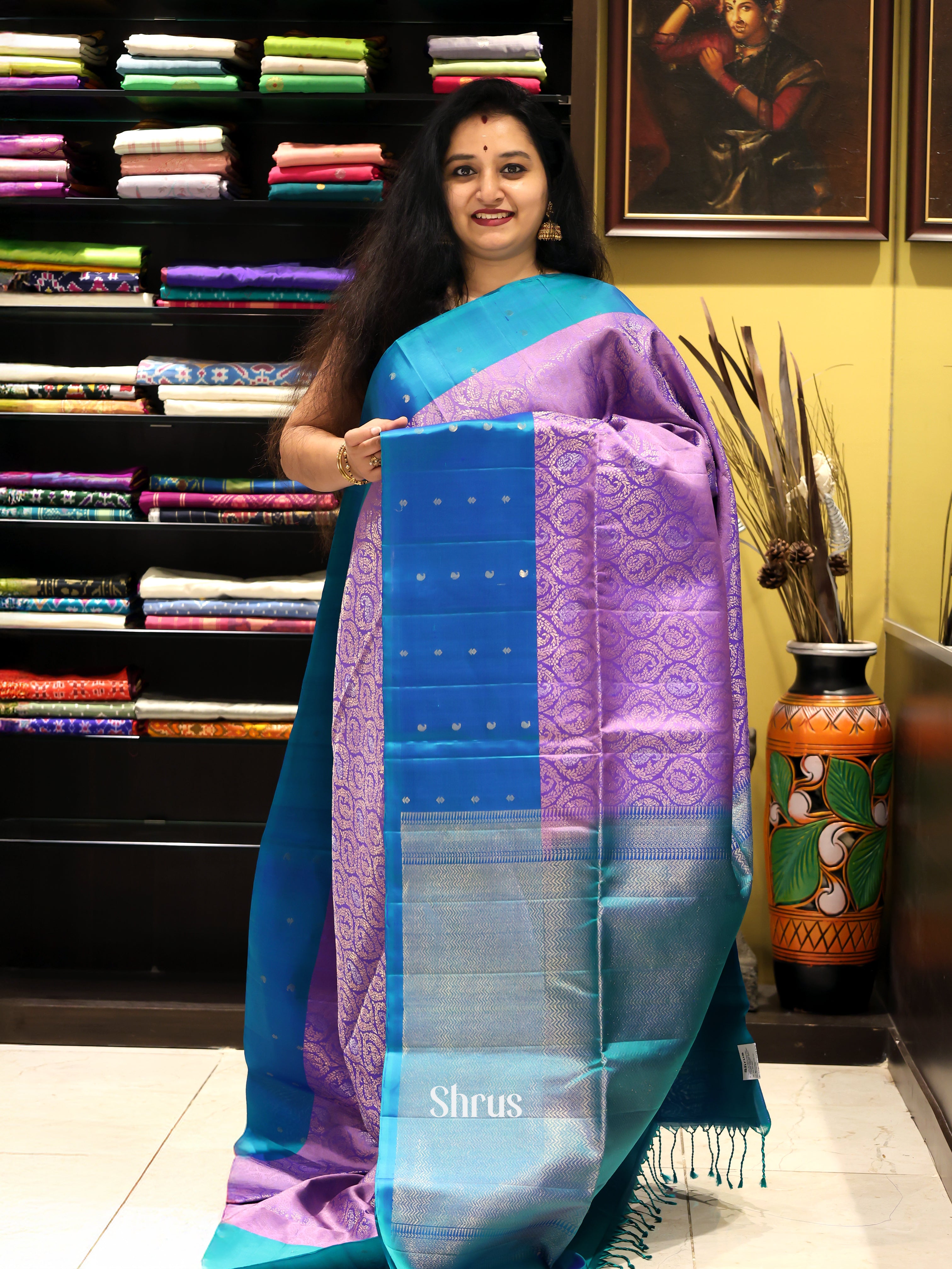 CJS16124 - Soft Silk Saree - Shop on Shrus.com