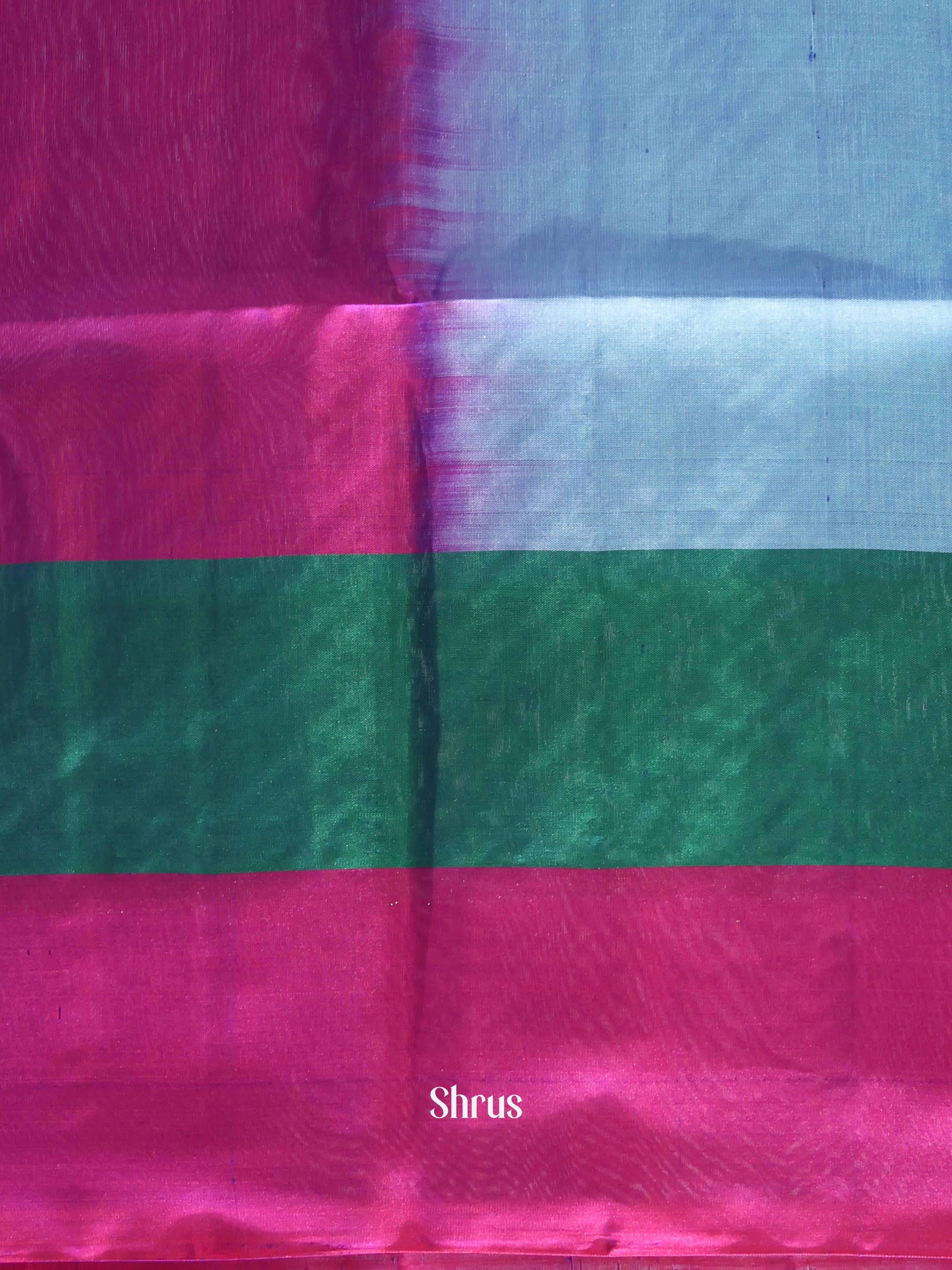 Blue & Purple - Soft Silk Saree