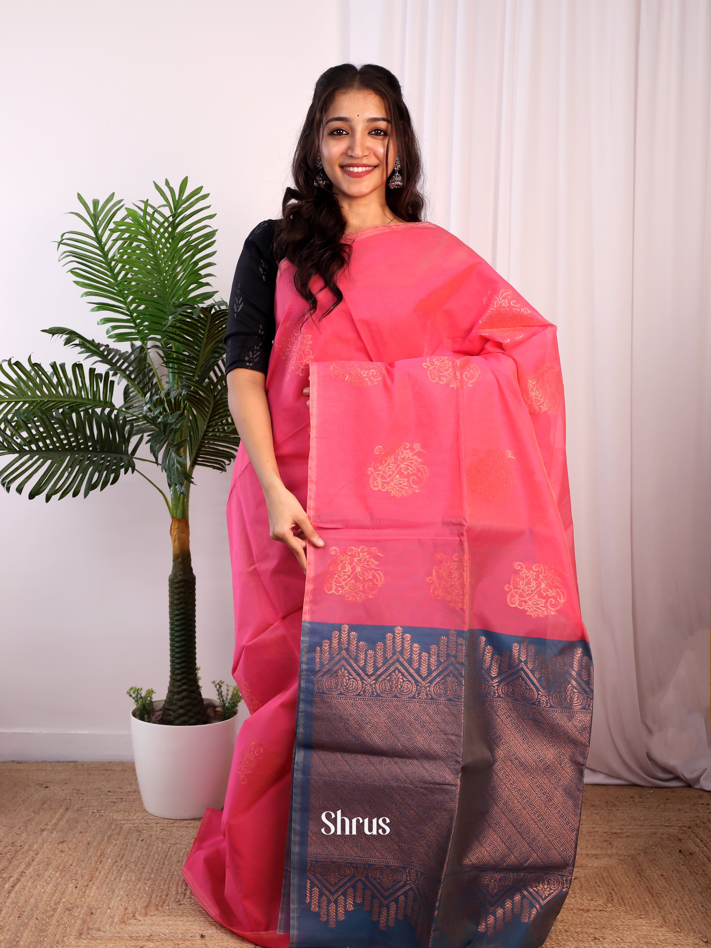 CJS17103 - Semi Silkcotton Saree