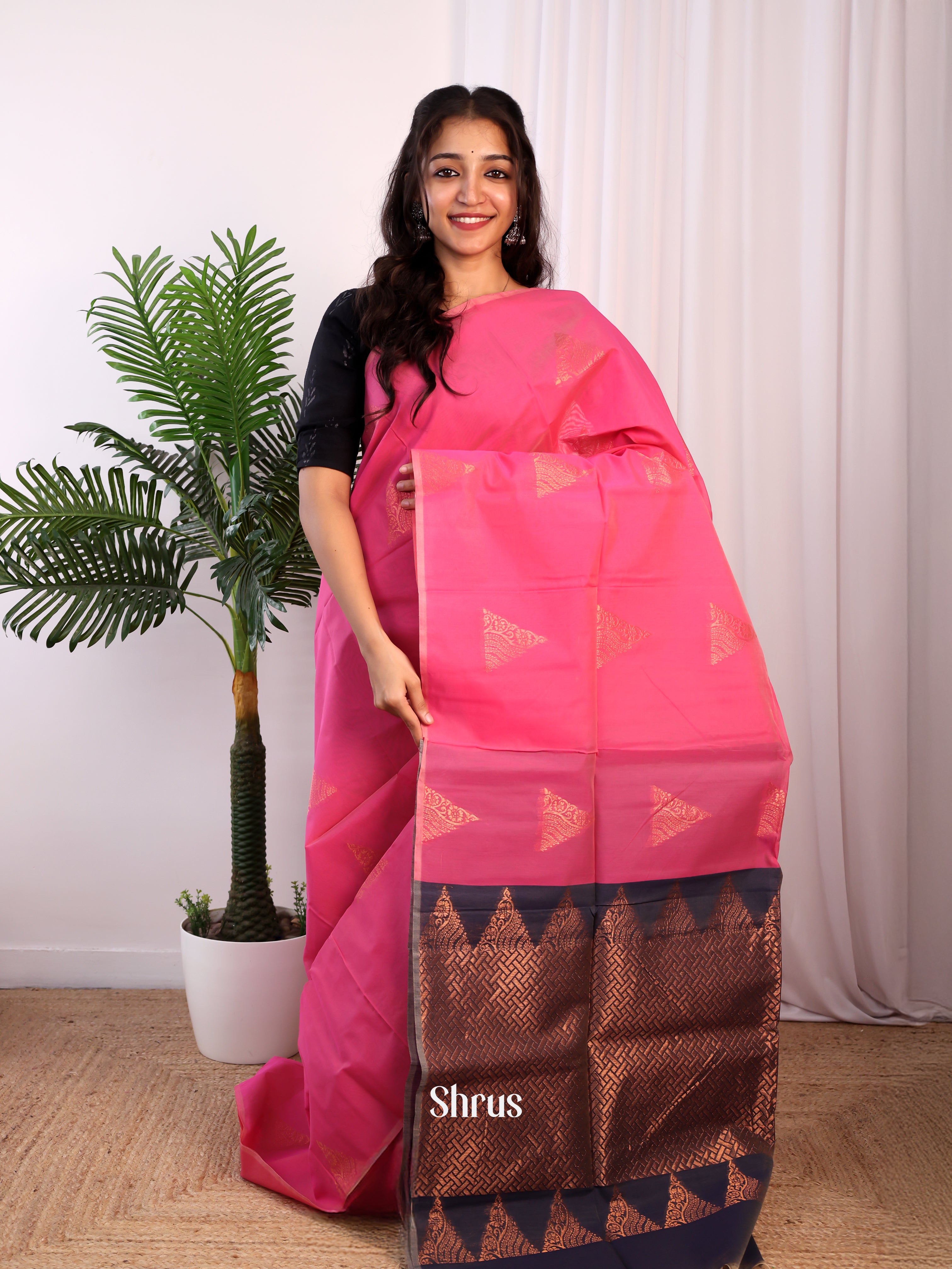 CJS17105 - Semi Silkcotton Saree