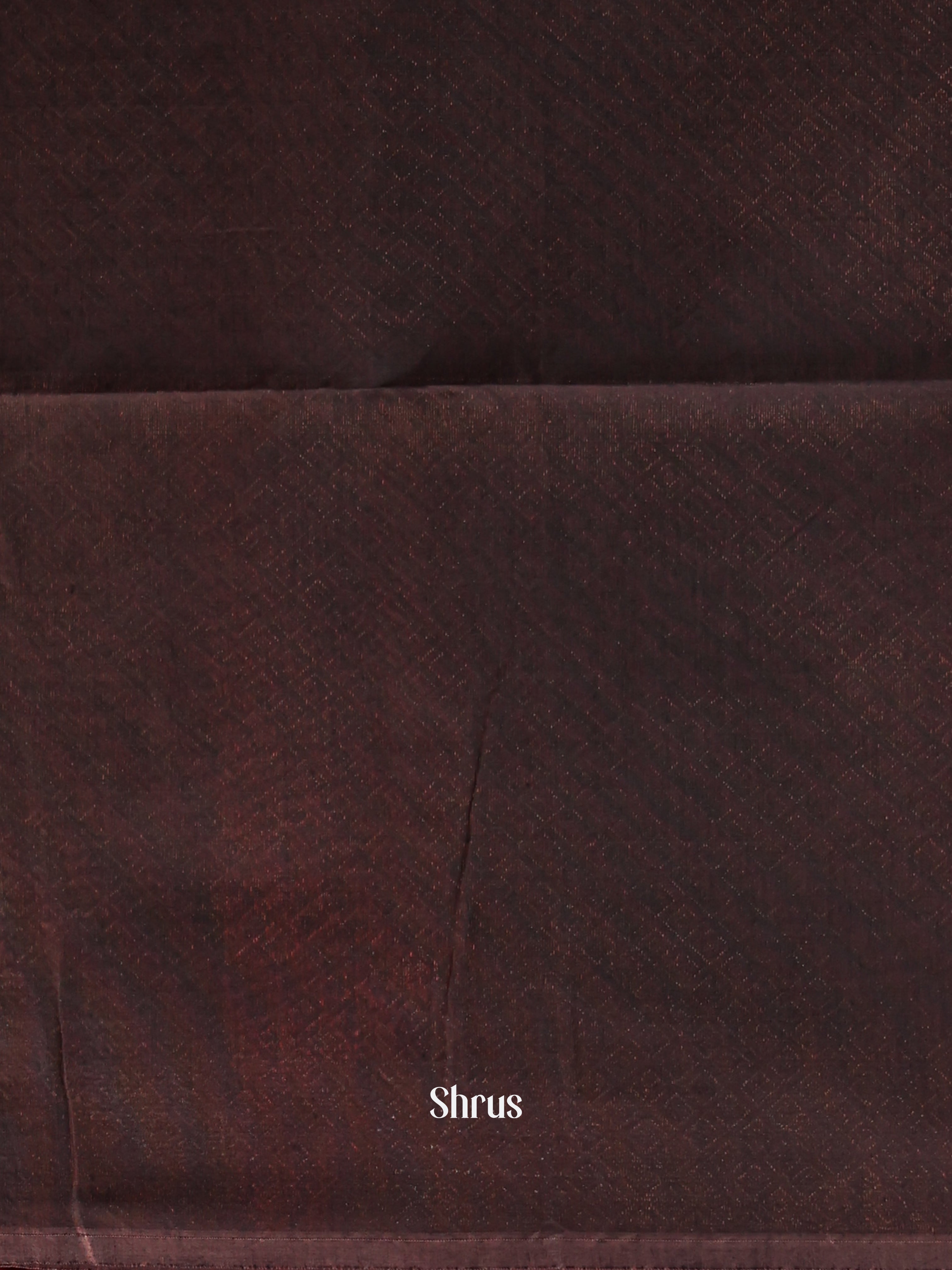 Orange & Brown- Semi Silkcotton Saree