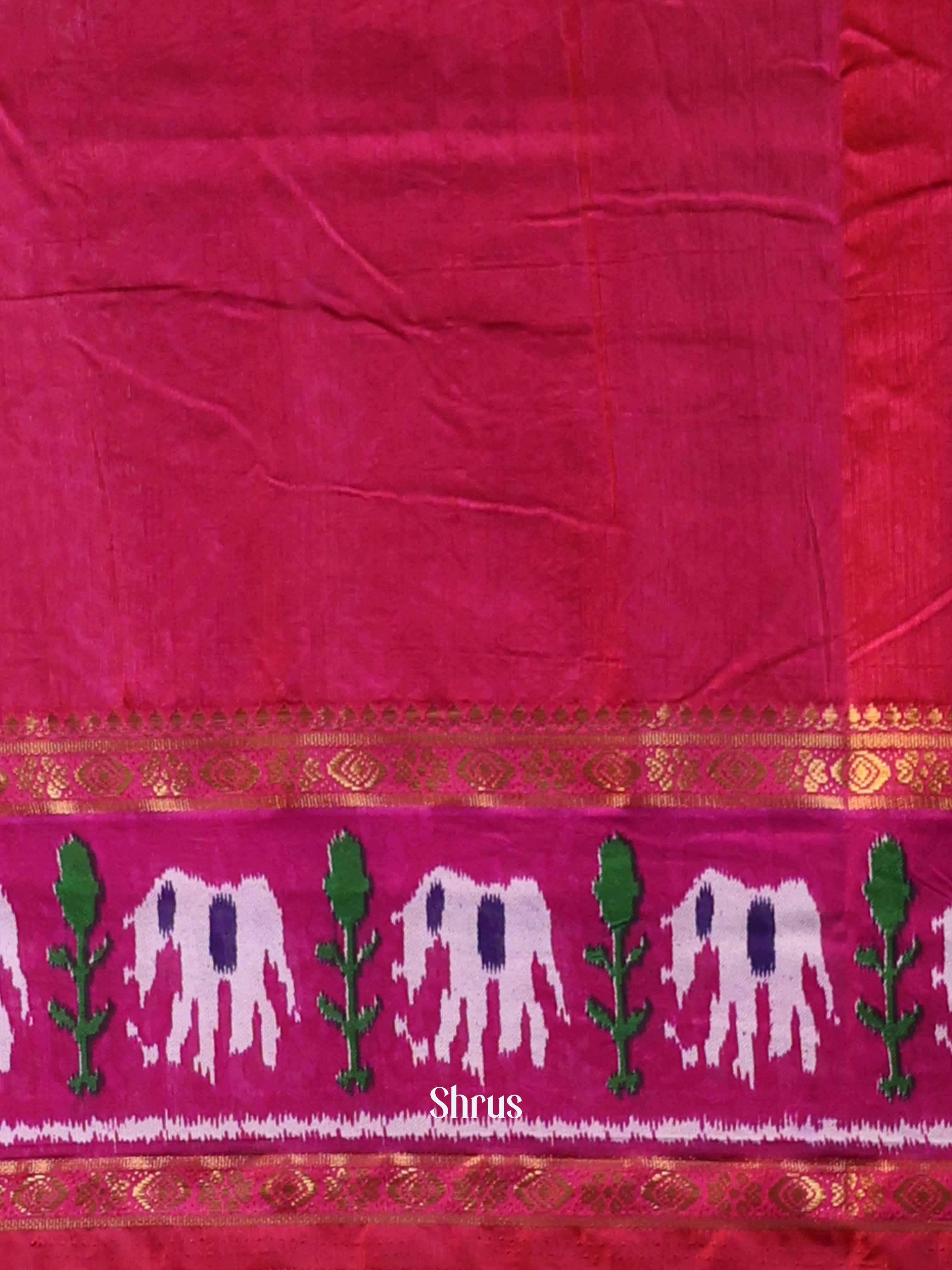 Purple & Pink - Semi Patola Saree