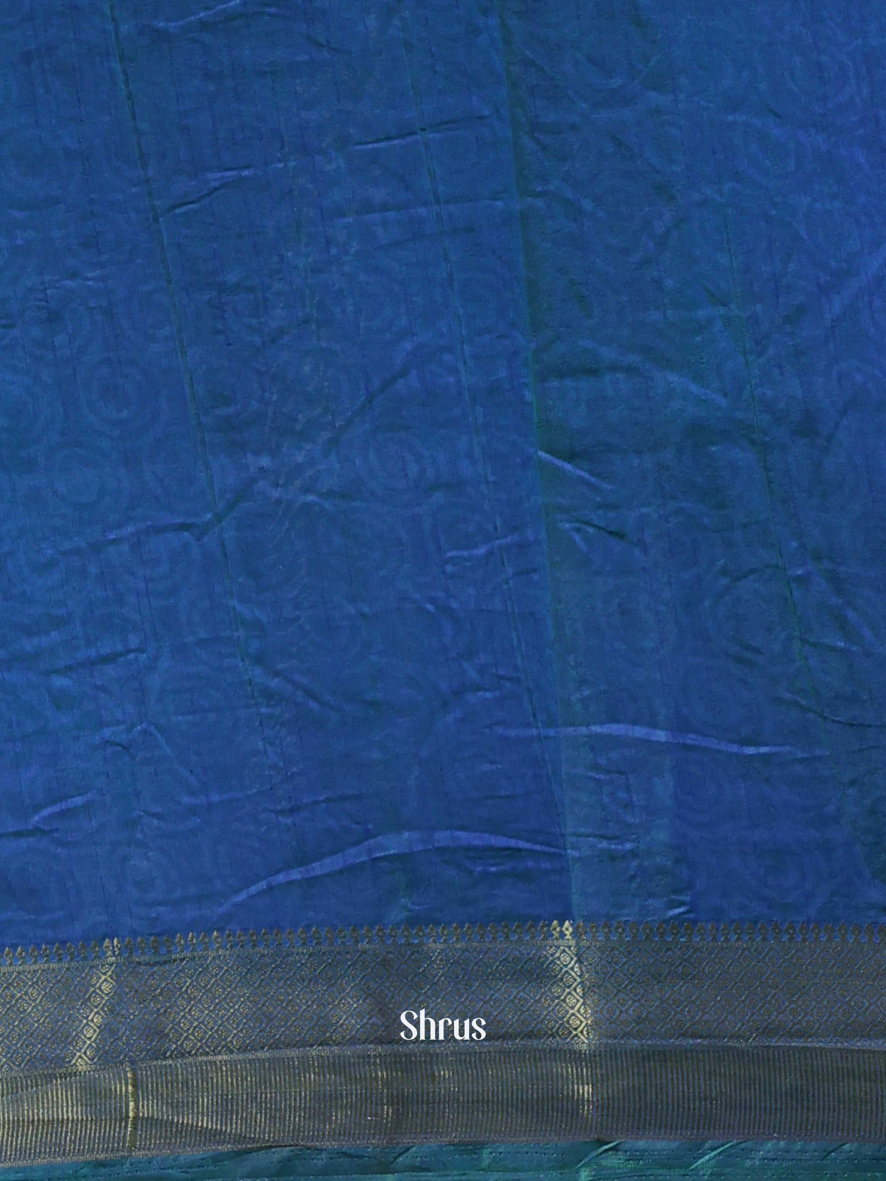 Green & Blue - Semi Patola Saree