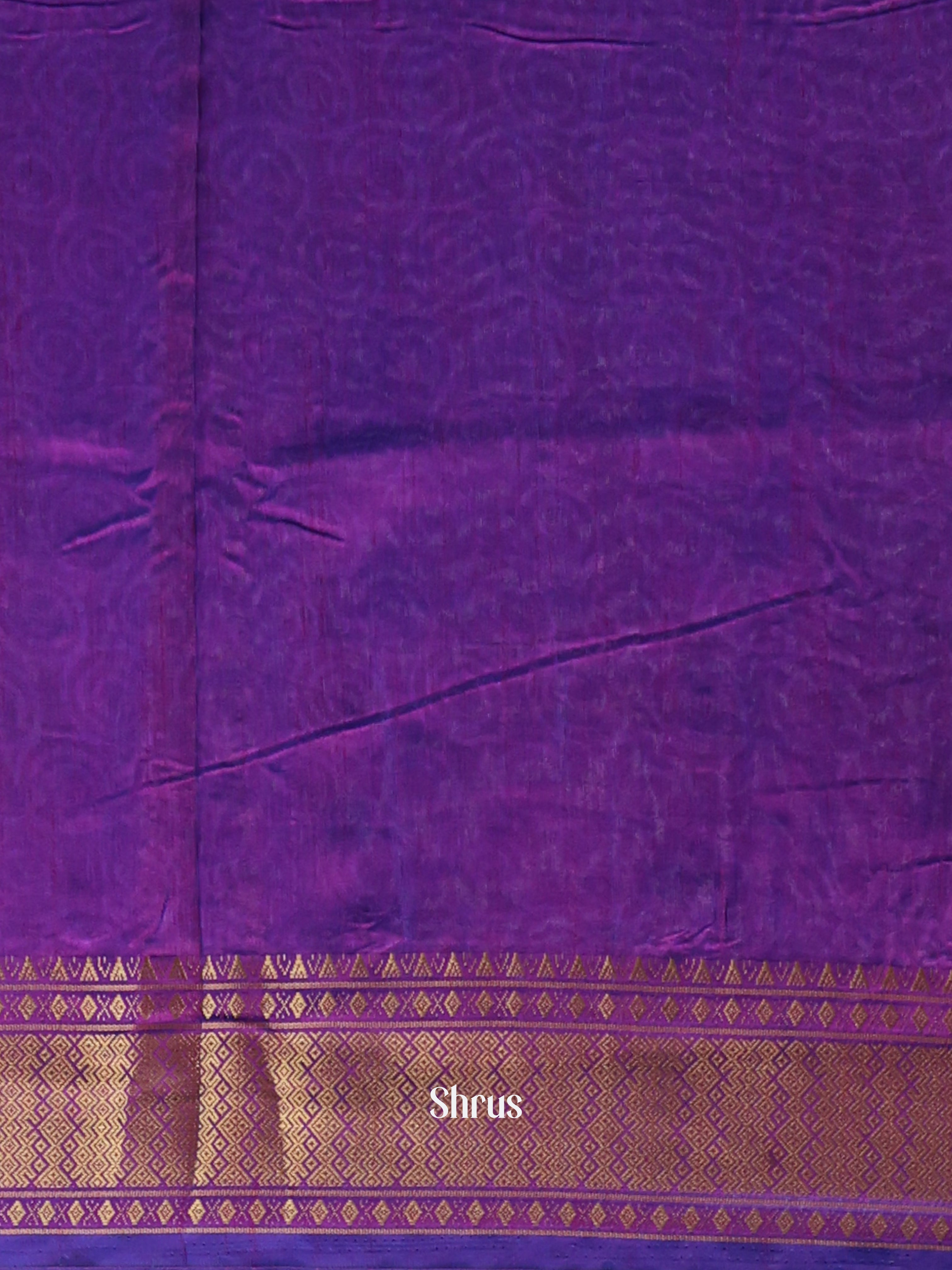 Blue & Purple - Semi Patola Saree