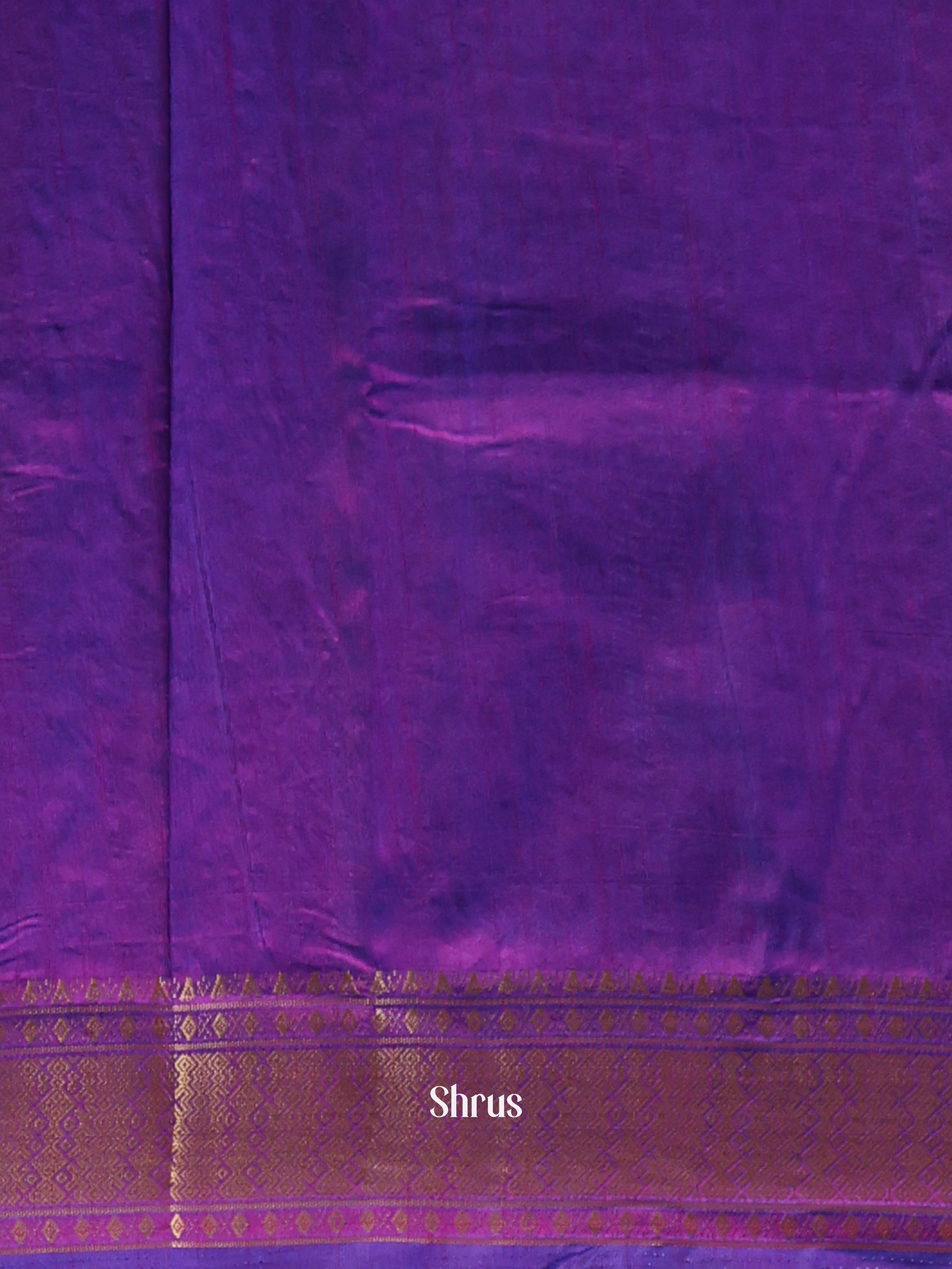 Blue& Purple- Semi Patola Saree