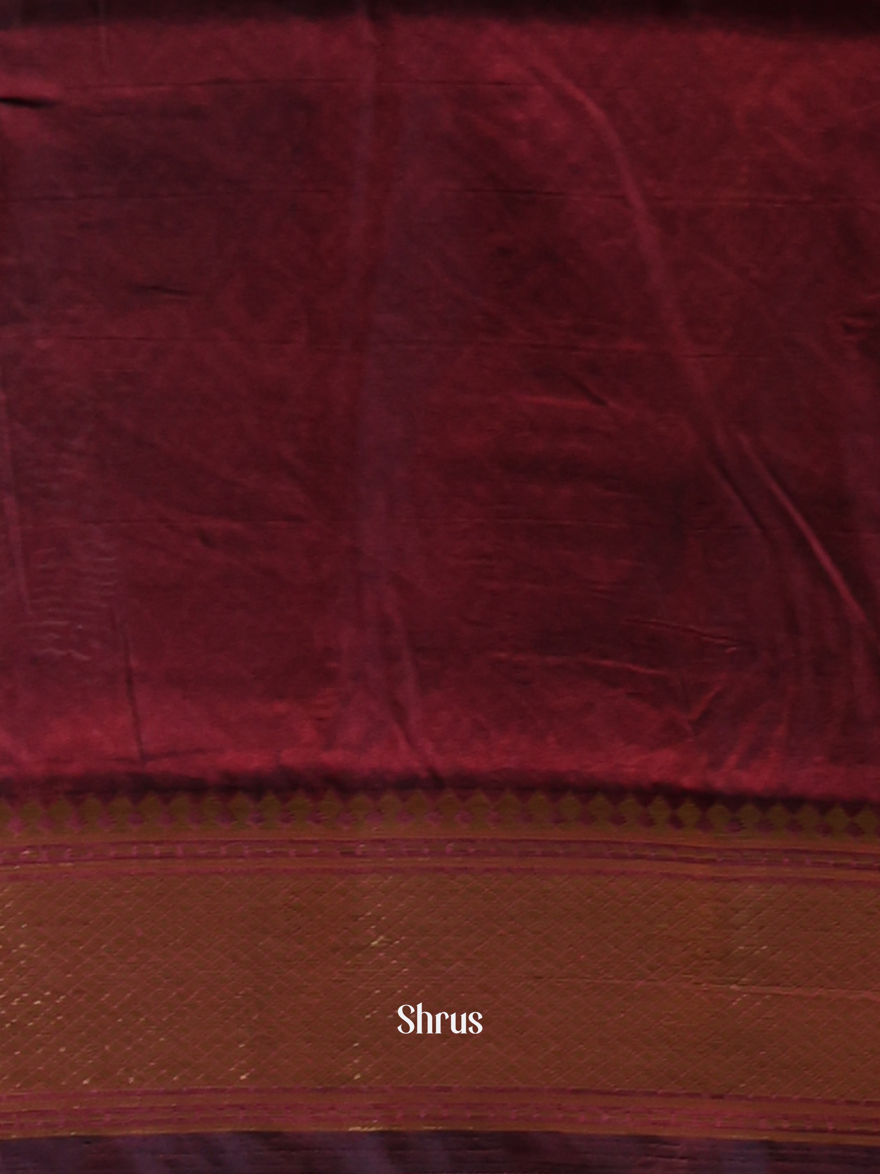 Black & Maroon - Semi Patola Saree