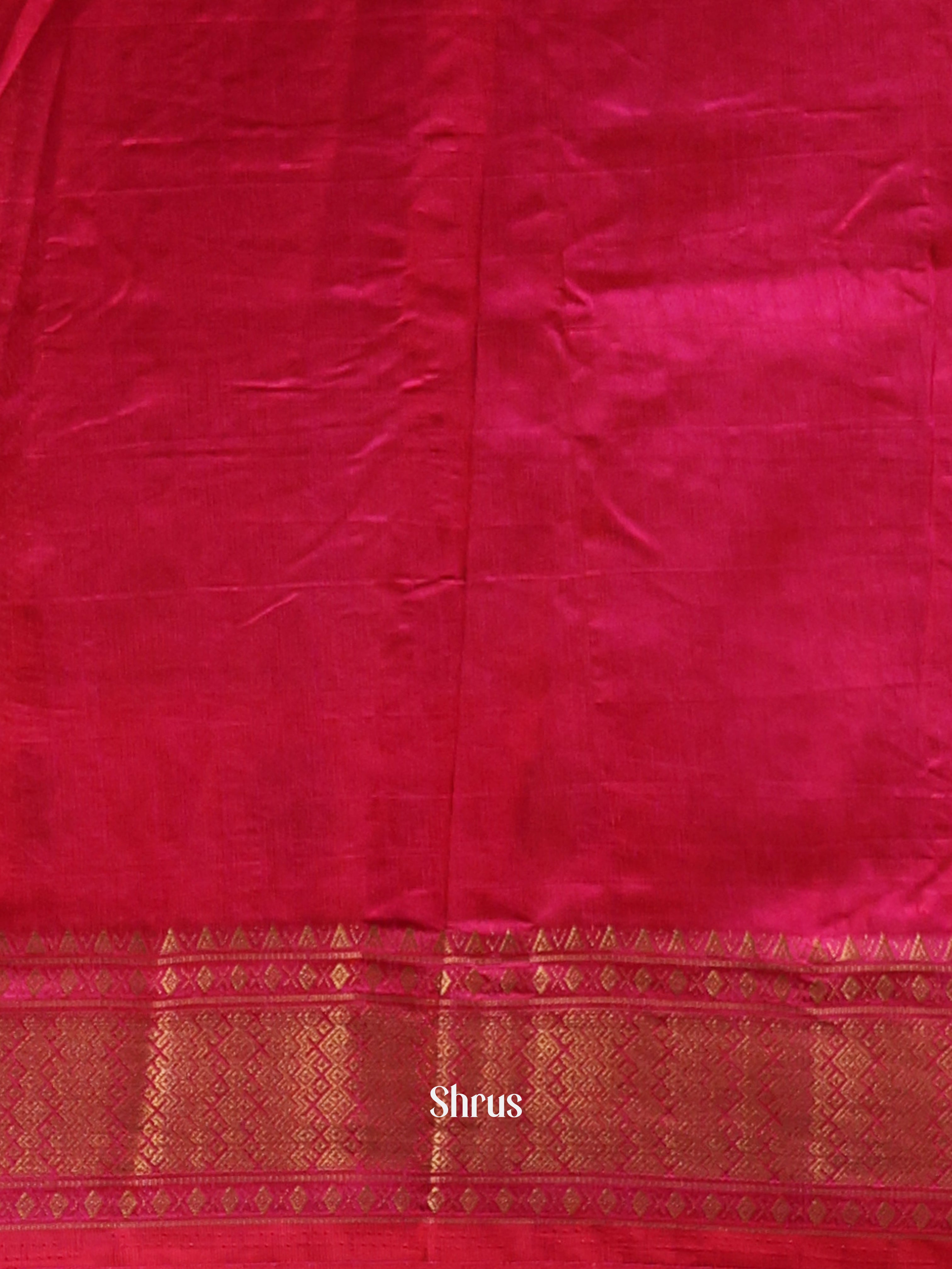 Purple & Pink  - Semi Patola Saree