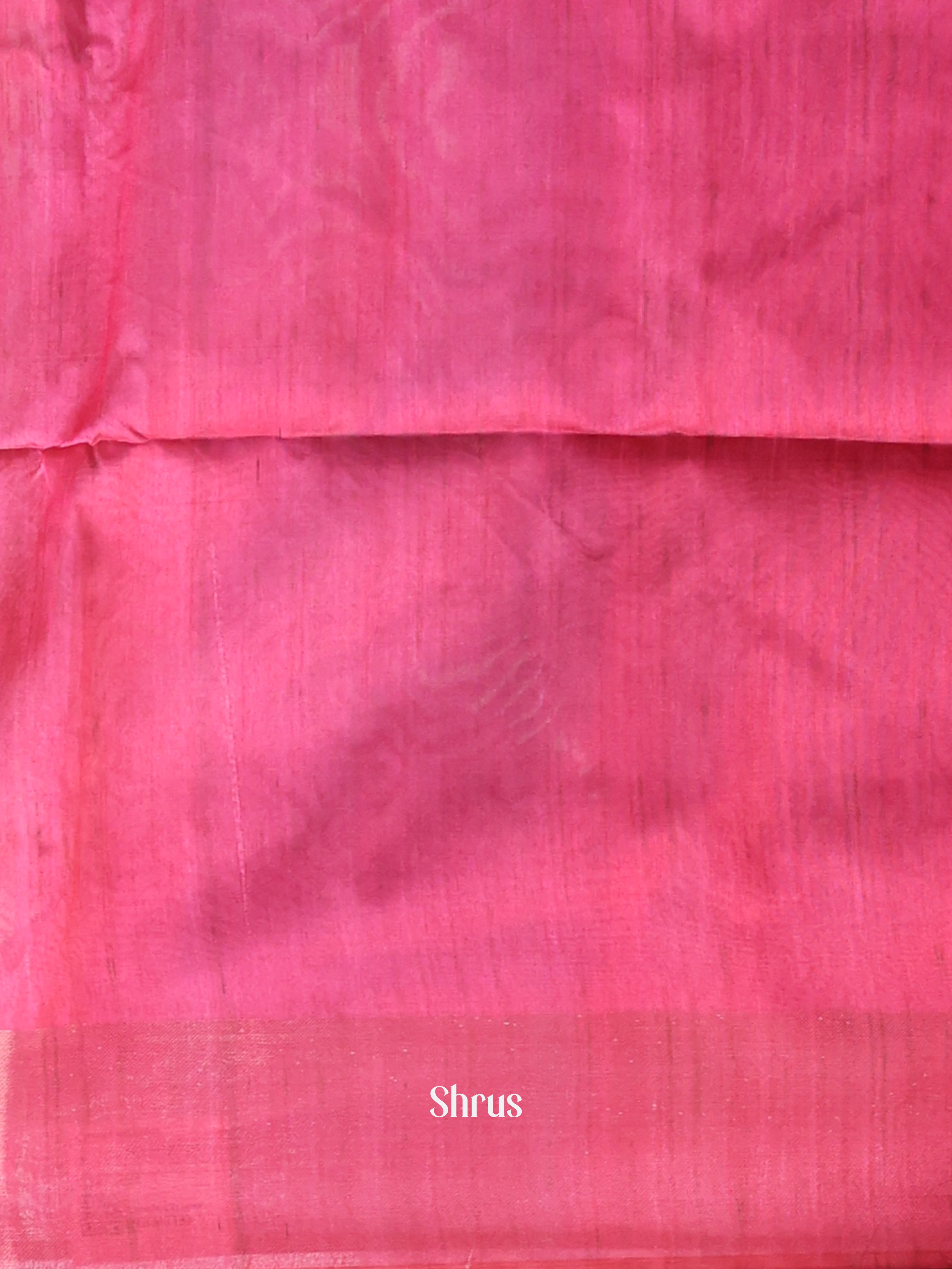 Lite Brown & Pink - Champa semitussar Saree